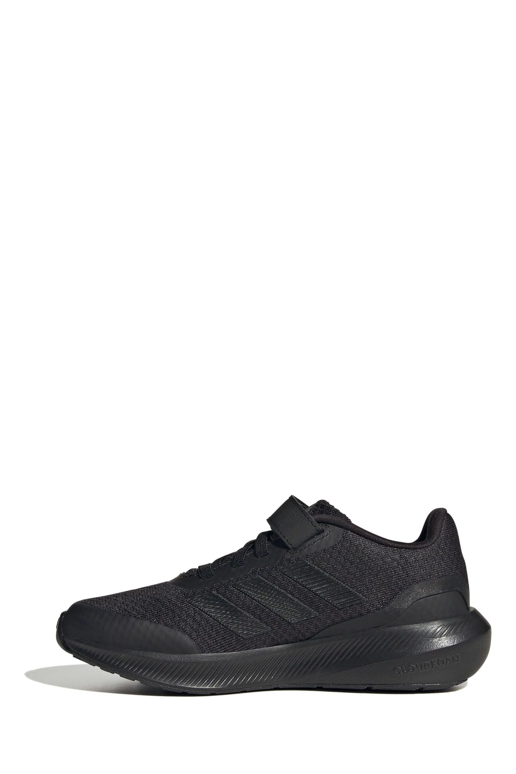 Black adidas Sportswear Runfalcon 3.0 Elastic Lace Top Strap Trainers