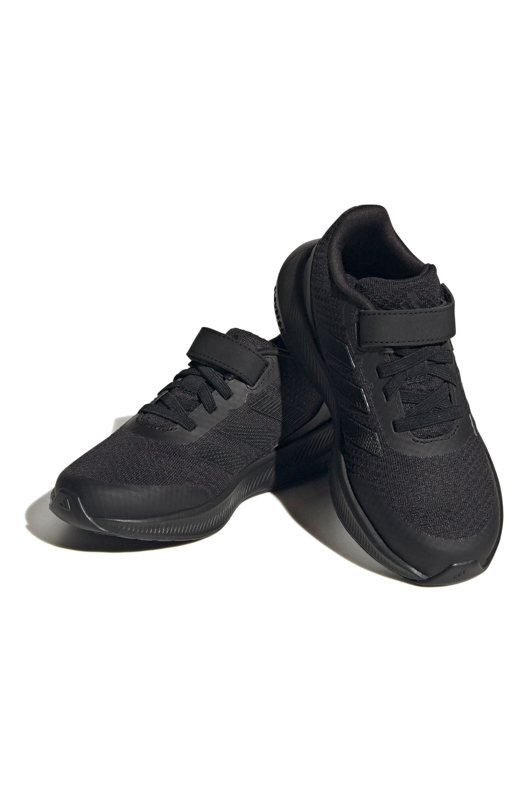 Black adidas Sportswear Runfalcon 3.0 Elastic Lace Top Strap Trainers