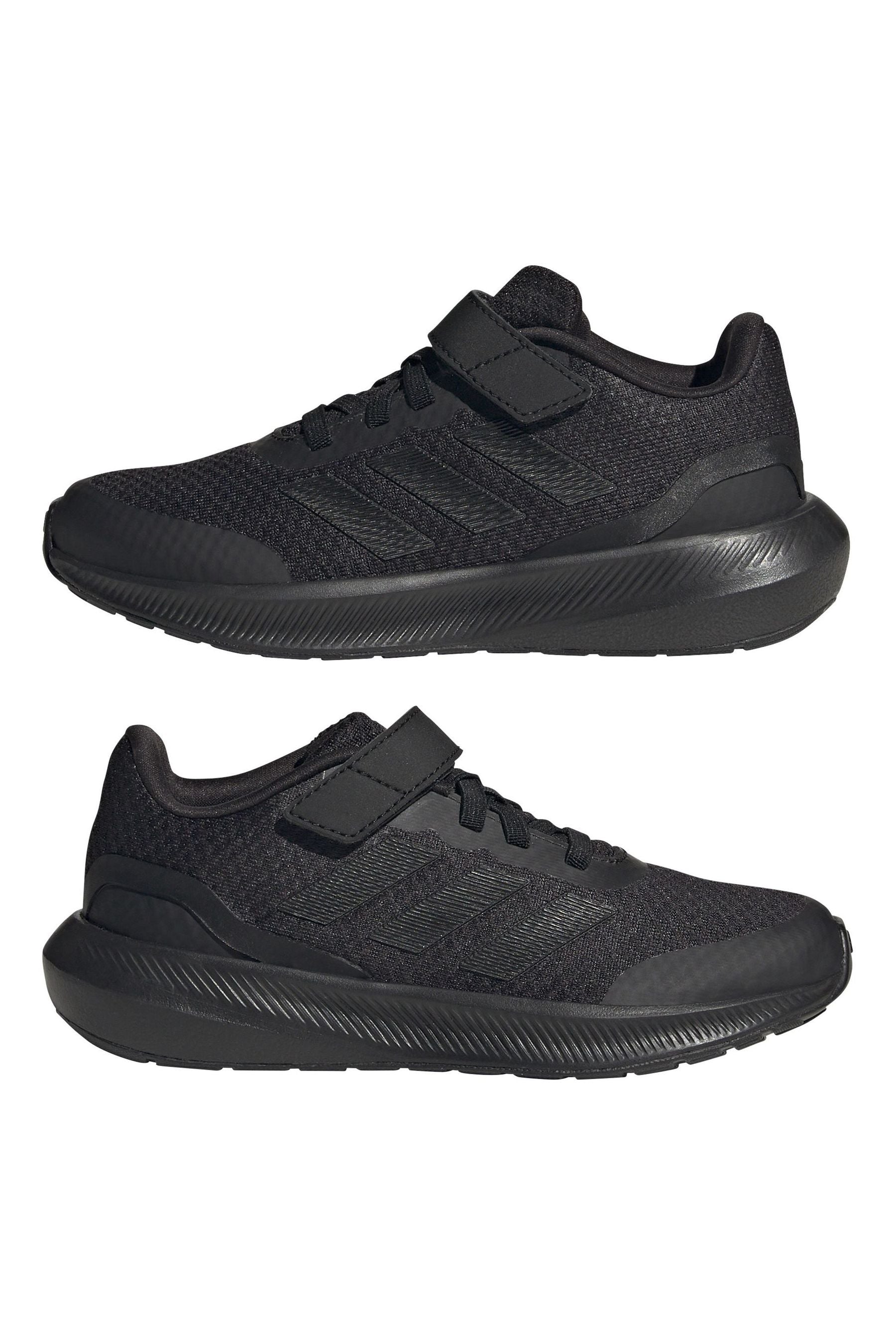 Black adidas Sportswear Runfalcon 3.0 Elastic Lace Top Strap Trainers