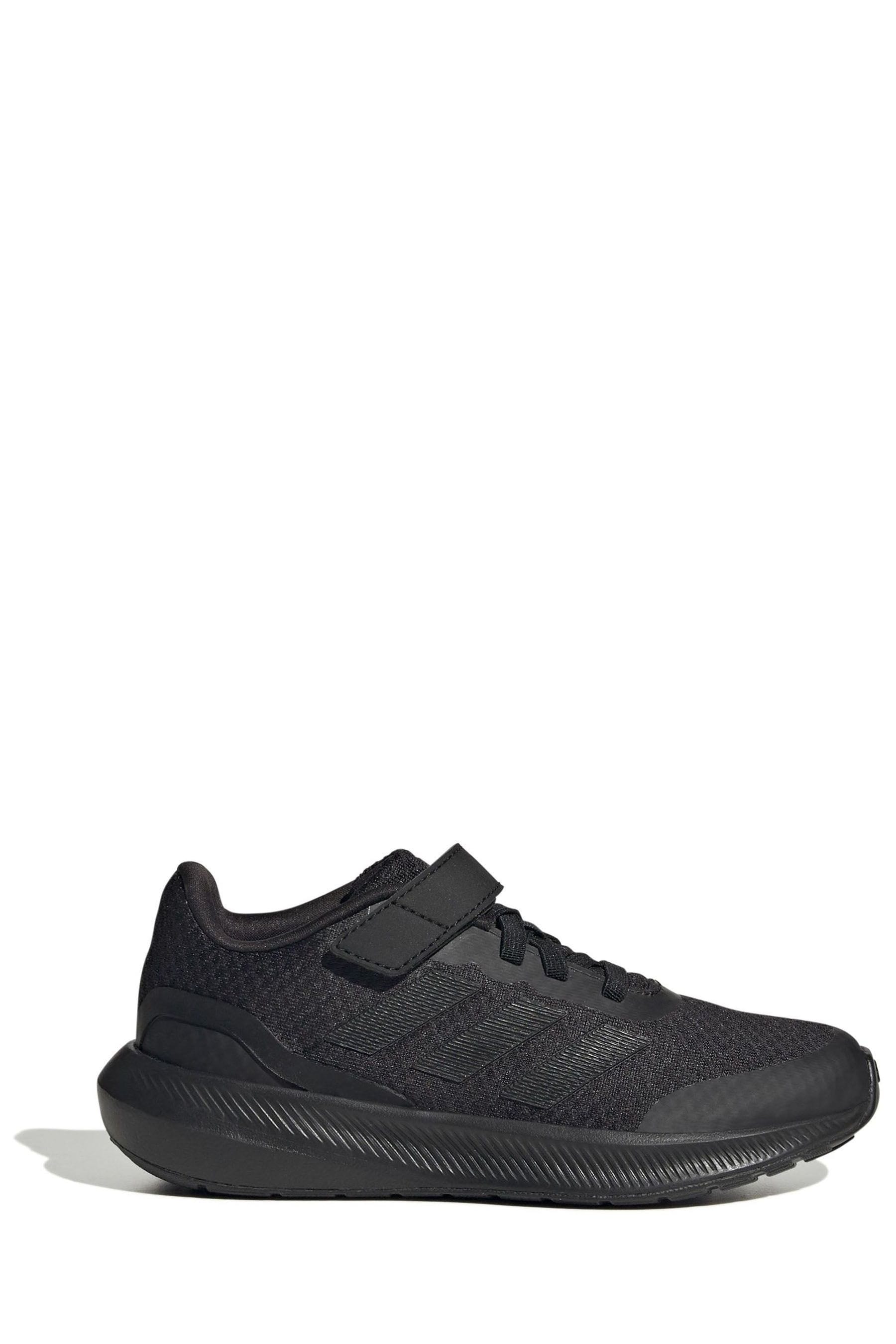 adidas Black Sportswear Runfalcon 3.0 Elastic Lace Top Strap Trainers