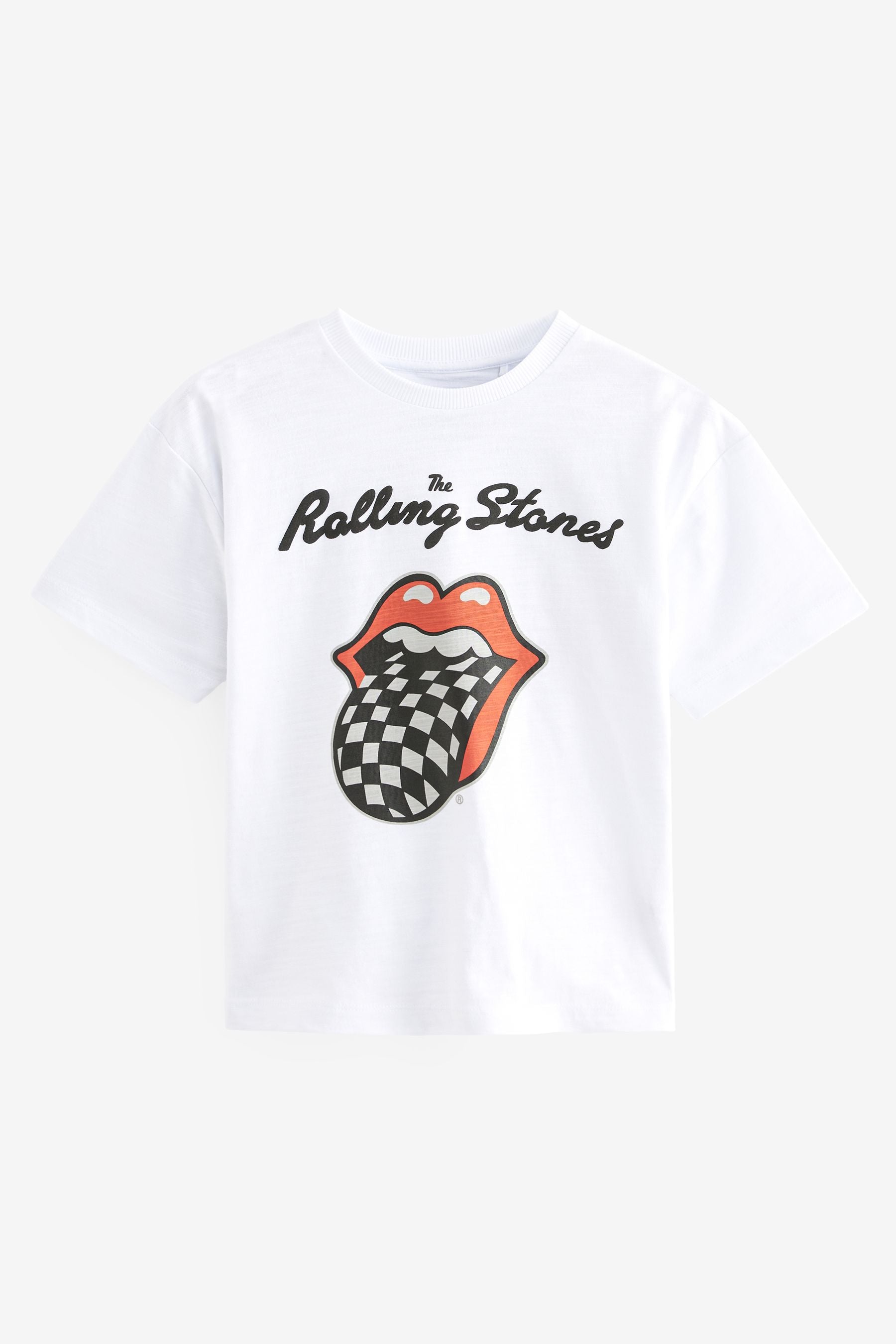 White 100% Cotton Licensed Rolling Stones T-Shirt (3-16yrs)