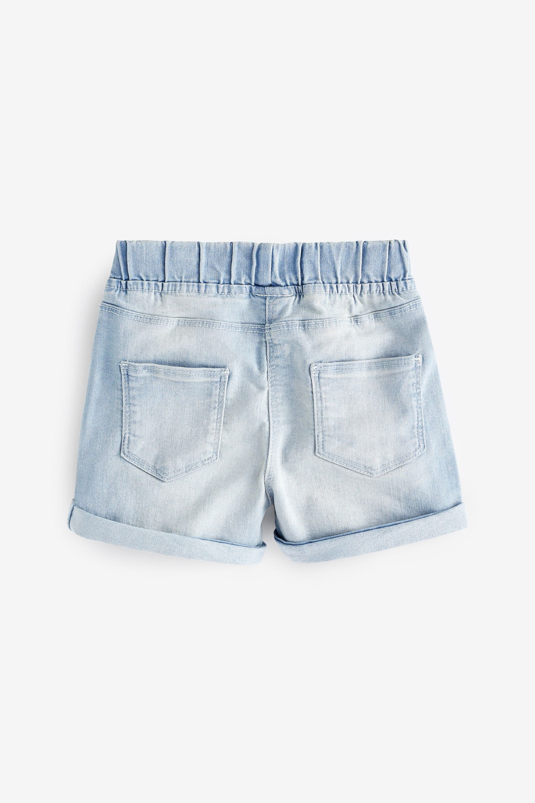 Denim Dark Wash 2 Pack Elasticated Waist Shorts (3mths-10yrs)