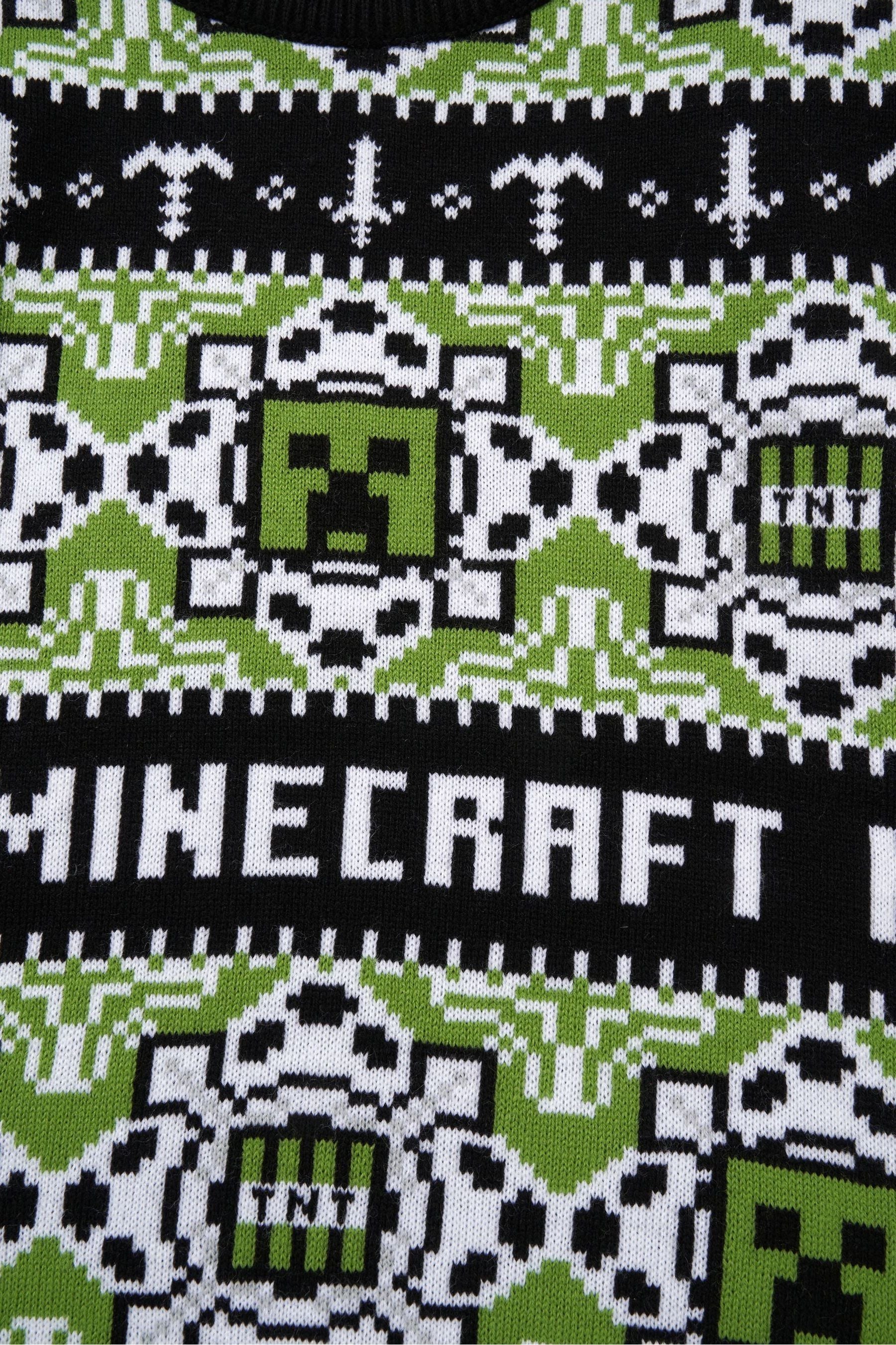 Angel & Rocket Green Fairisle Minecraft Christmas Jumper