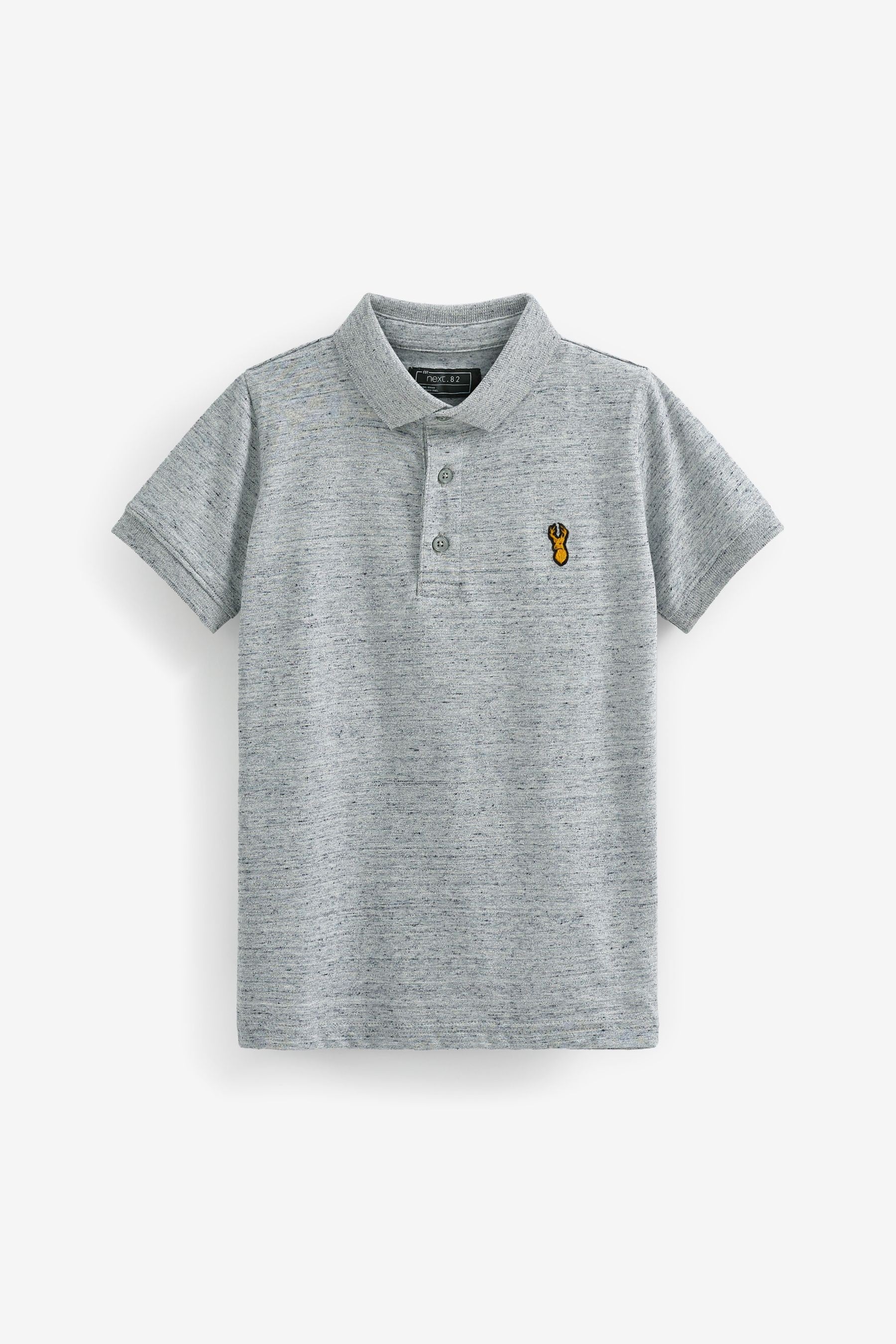 Grey Short Sleeve Polo Shirt (3-16yrs)