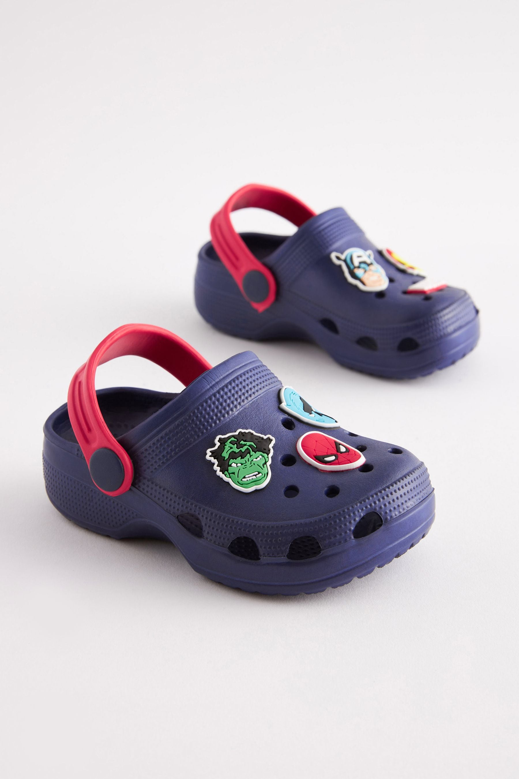 Navy Blue Marvel Clogs