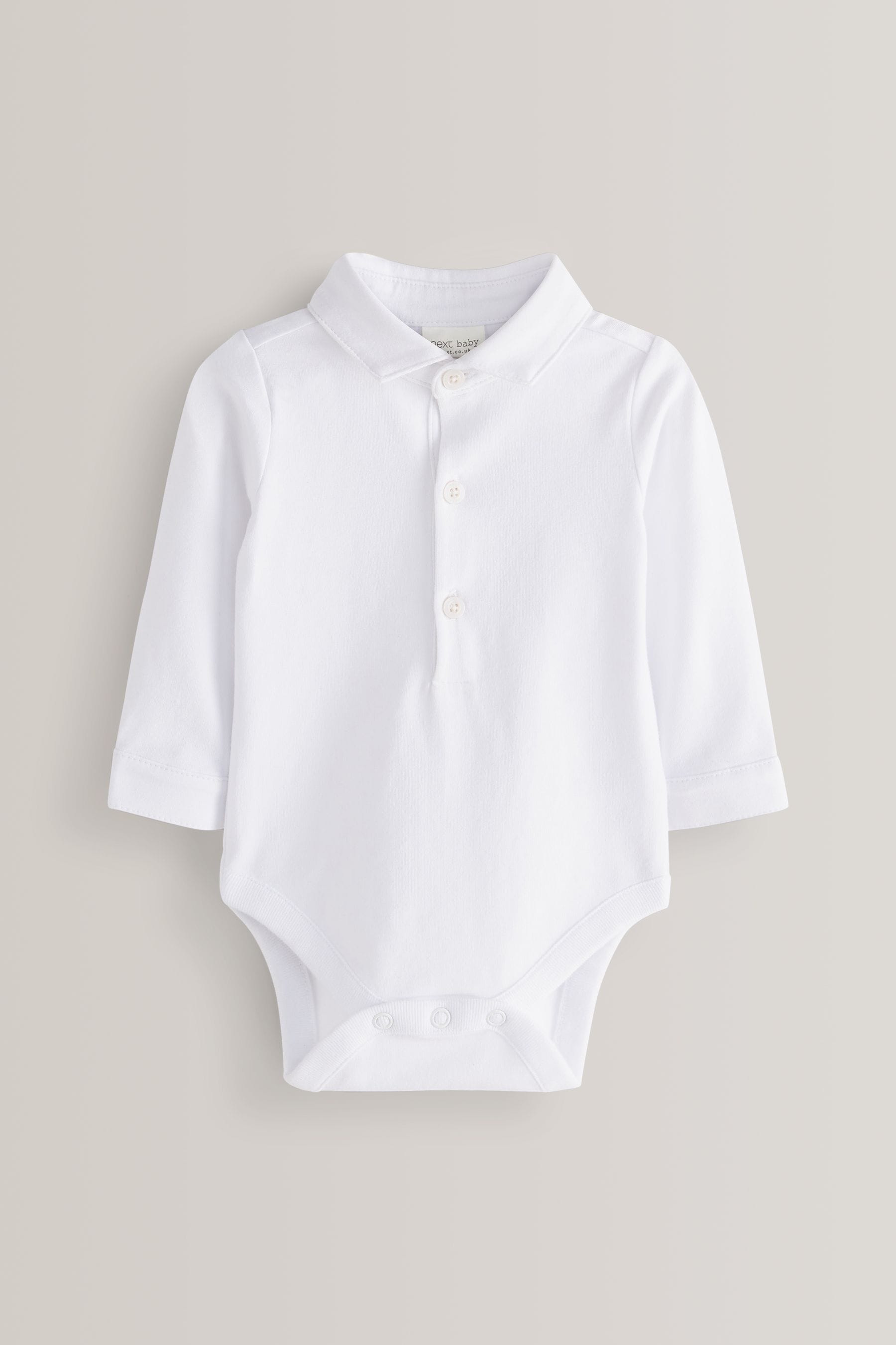 White Shirt Baby Bodysuit