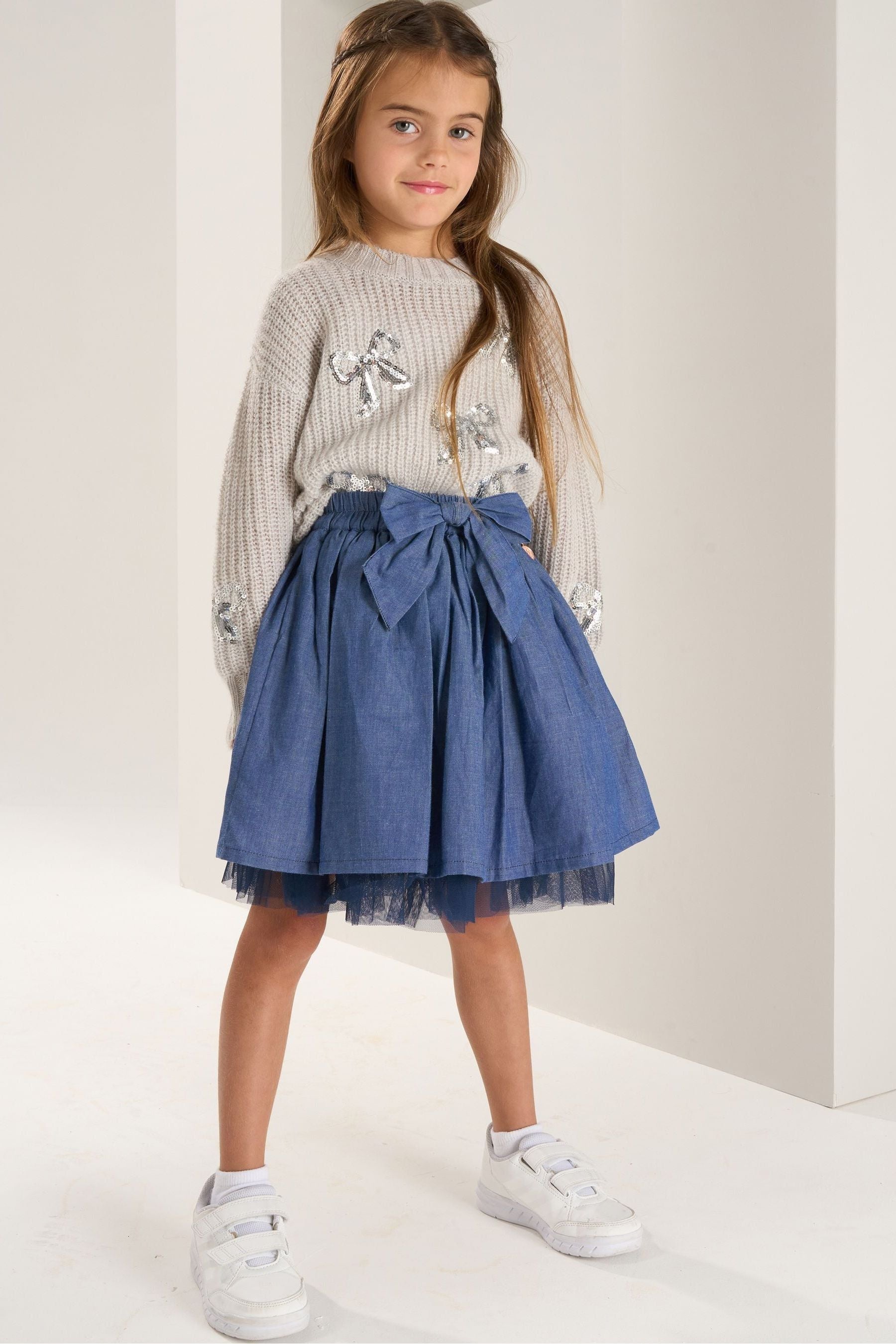 Angel & Rocket Blue Annie Mesh Skirt