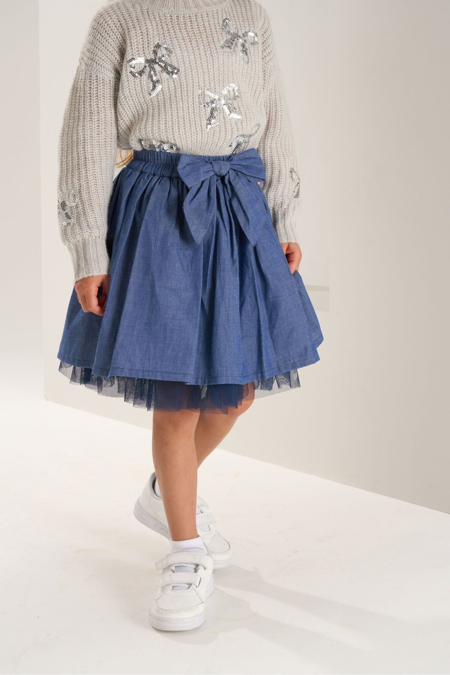 Angel & Rocket Blue Annie Mesh Skirt