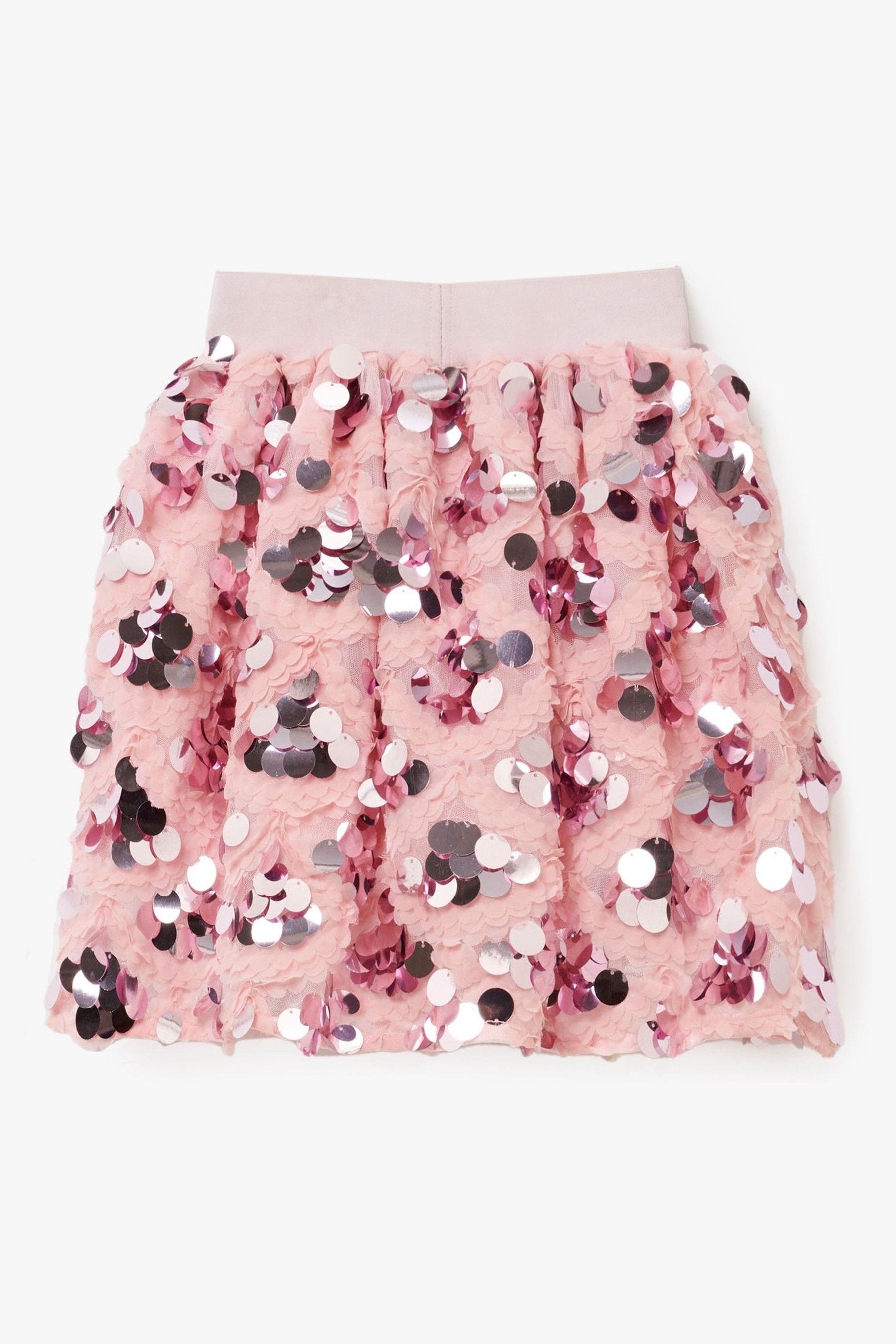 Angel & Rocket Pink Ellie Sequin Skirt