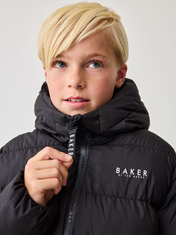 Baker By Ted Baker Shower Resistant Black Padded Coat