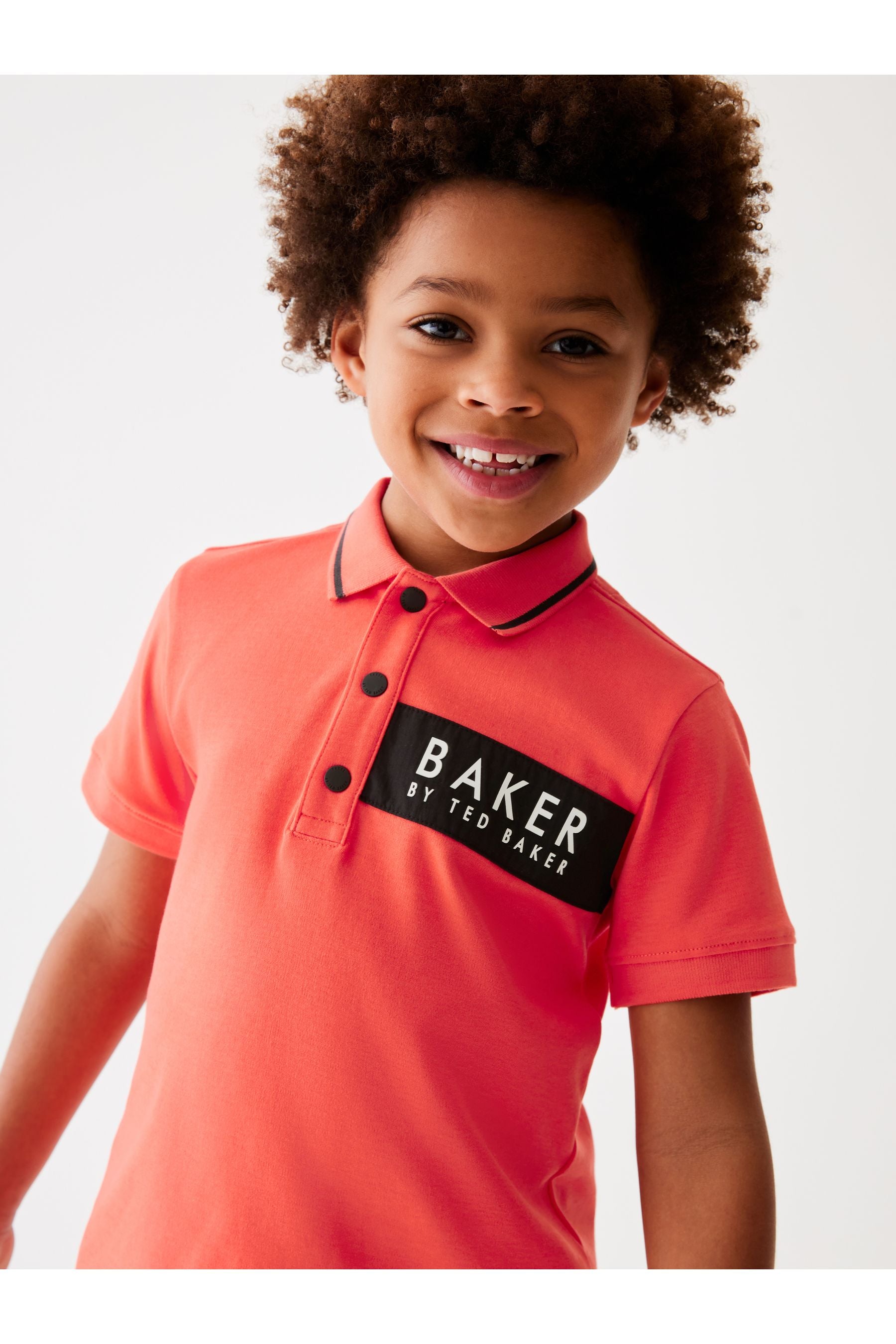 Red Baker by Ted Baker Nylon Panel Polo Shirt