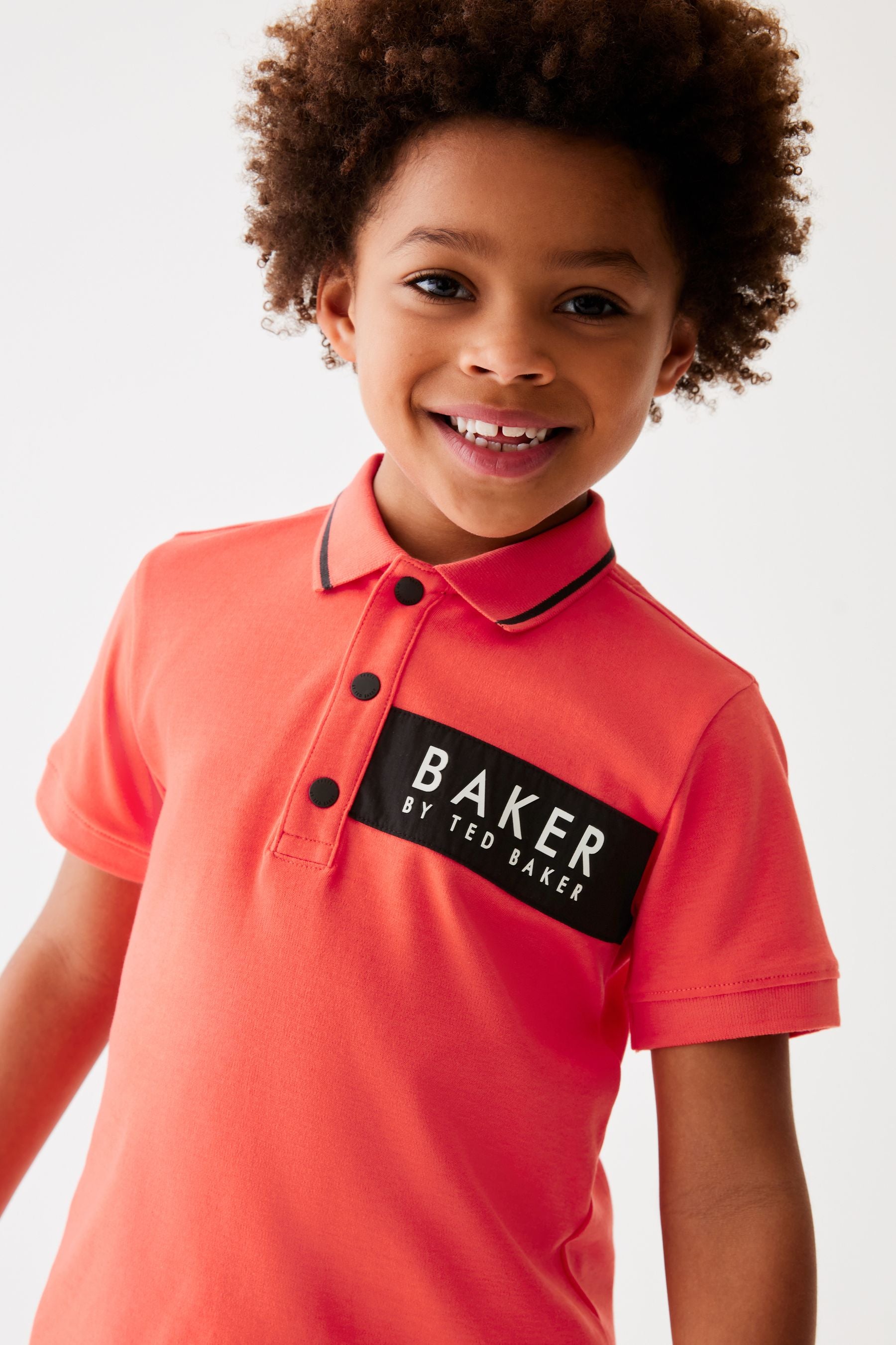 Baker by Ted Baker Nylon Panel Polo Shirt