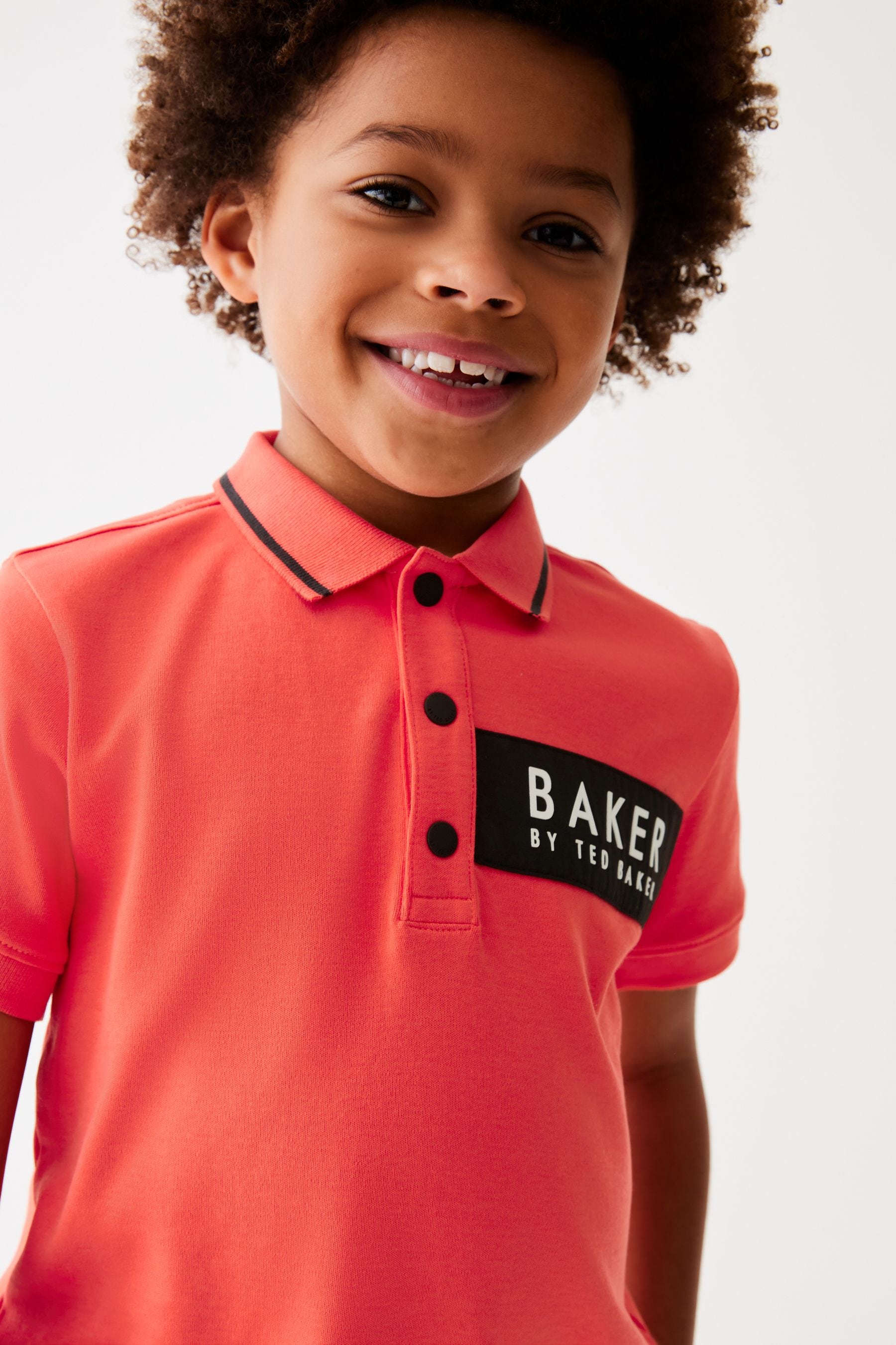 Baker by Ted Baker Nylon Panel Polo Shirt