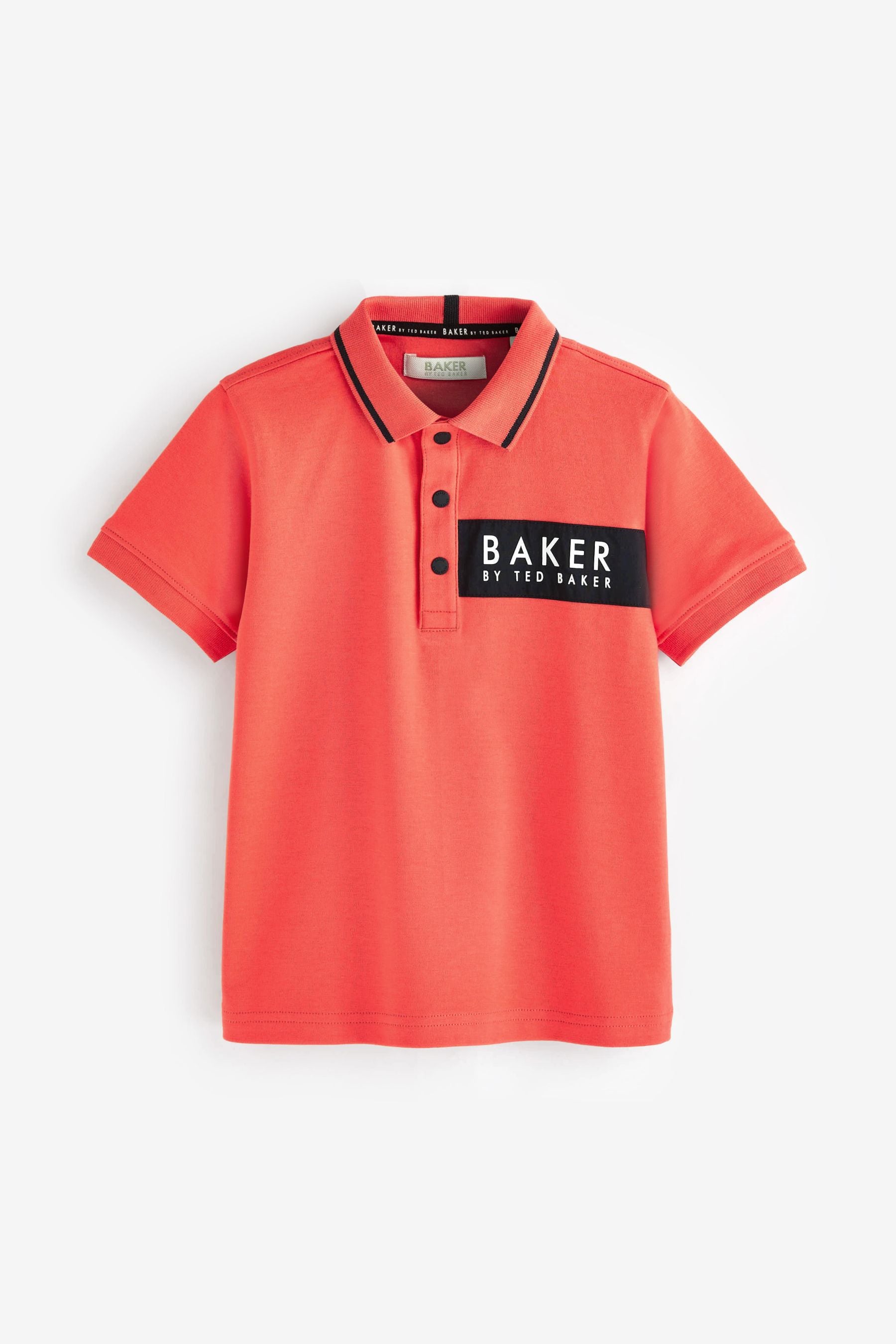 Red Baker by Ted Baker Nylon Panel Polo Shirt