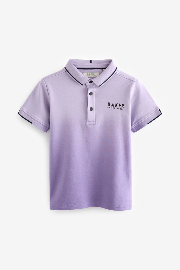 Lilac Purple Baker by Ted Baker Ombre Polo Shirt