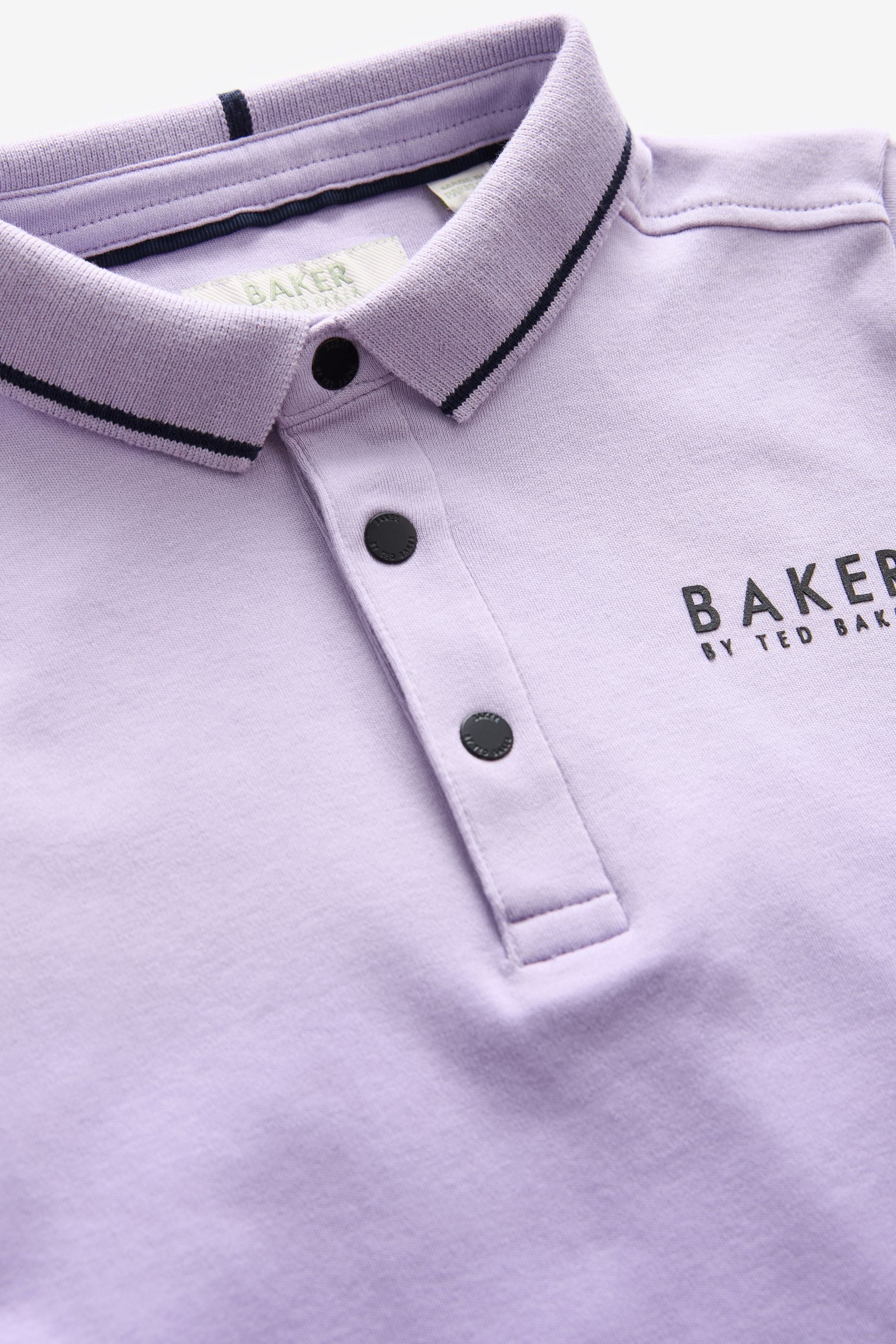 Lilac Purple Baker by Ted Baker Ombre Polo Shirt