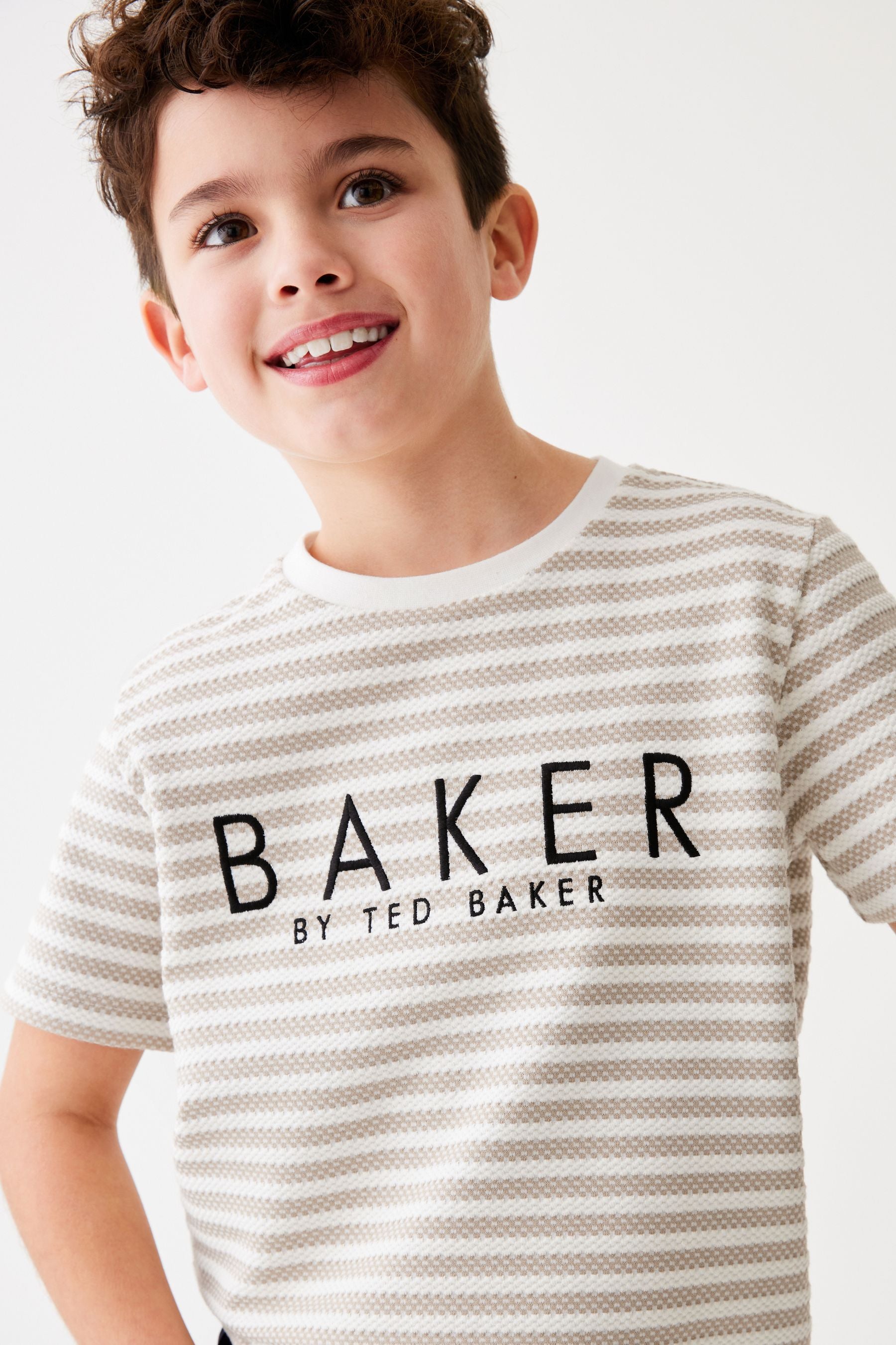 Baker by Ted Baker Textured Stripe T-Shirt