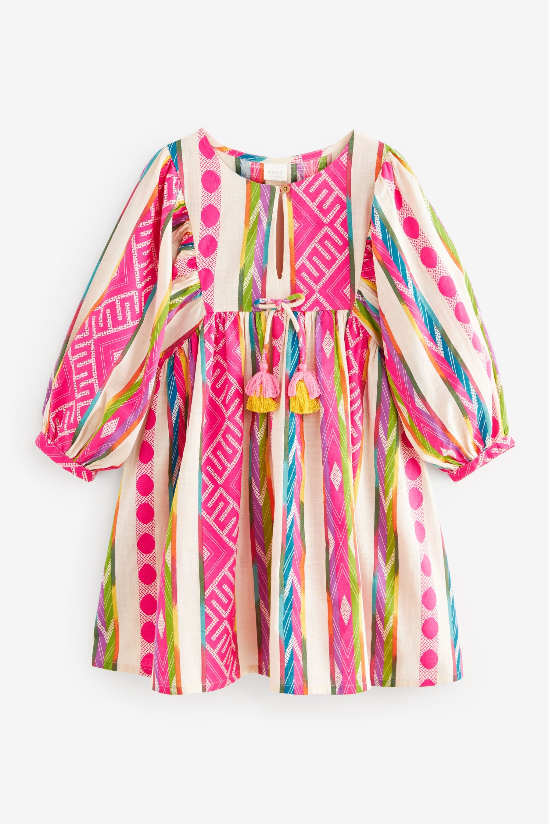 Bright Pink Kaftan Dress (3-16yrs)