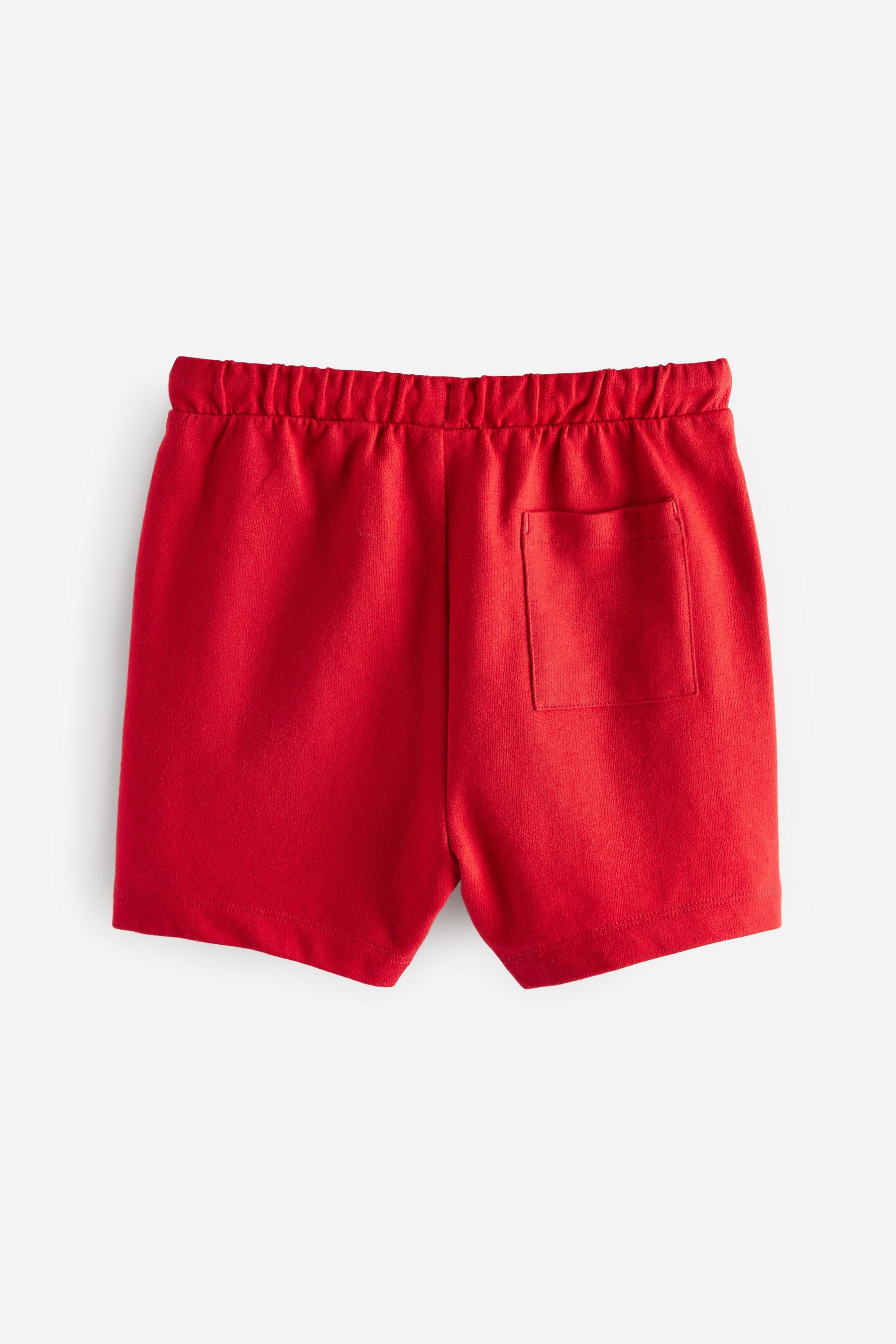 Grey/Navy Blue/Red 100% Cotton Jersey Shorts 5 Pack (3mths-7yrs)