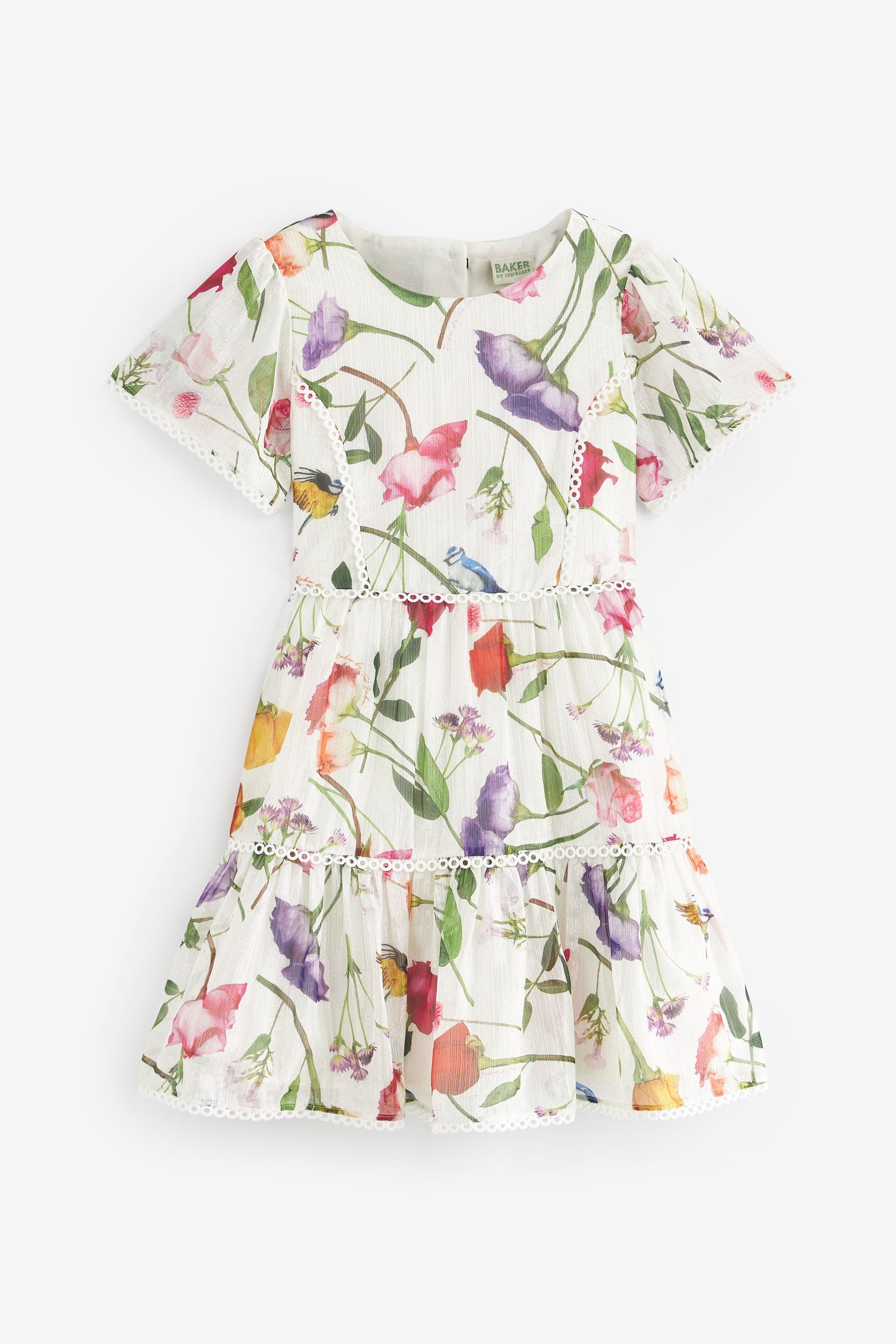 Baker by Ted Baker (0-13yrs) Floral White Dress