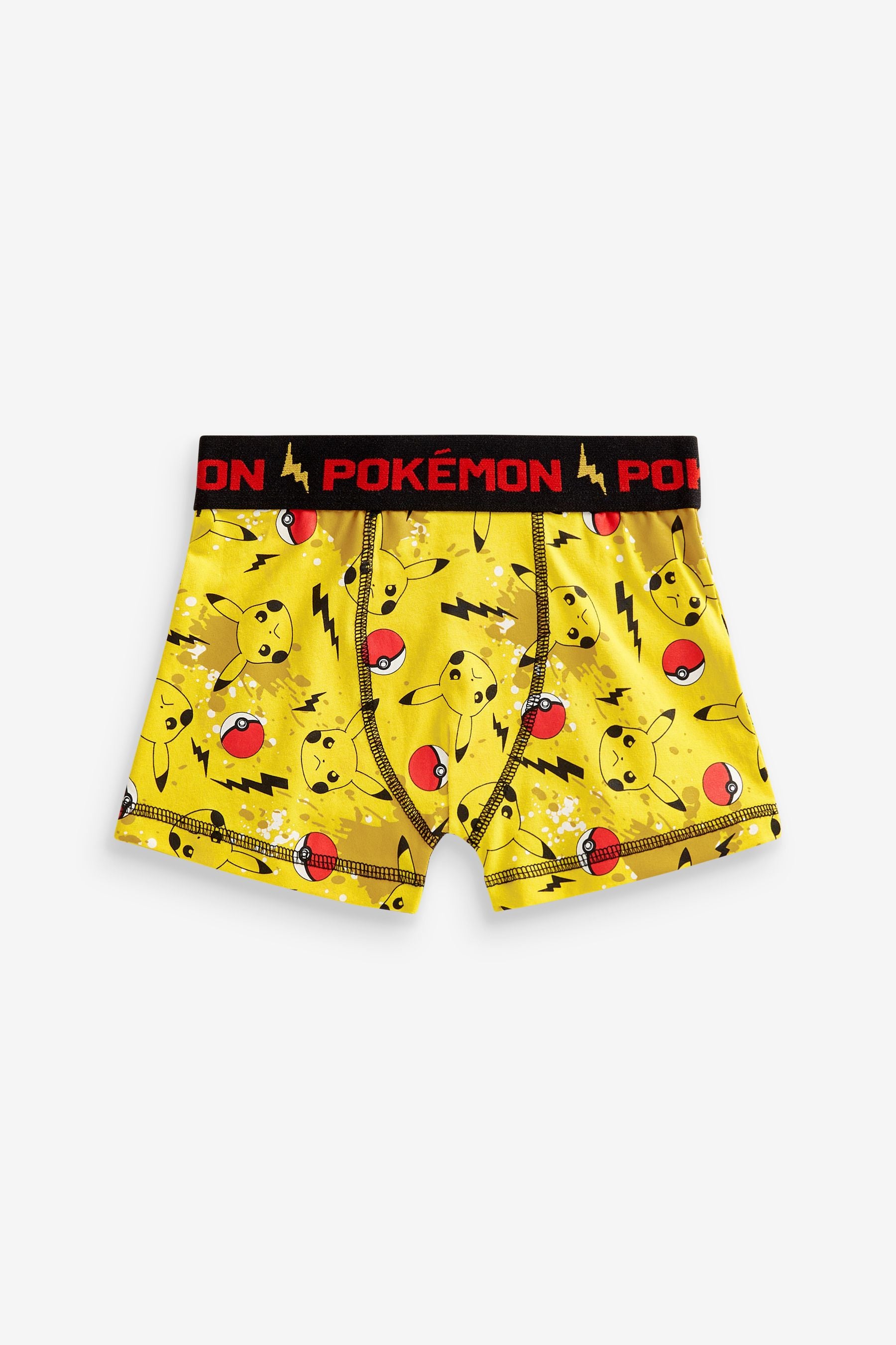 Yellow Pokémon Trunks 3 Pack (5-12yrs)