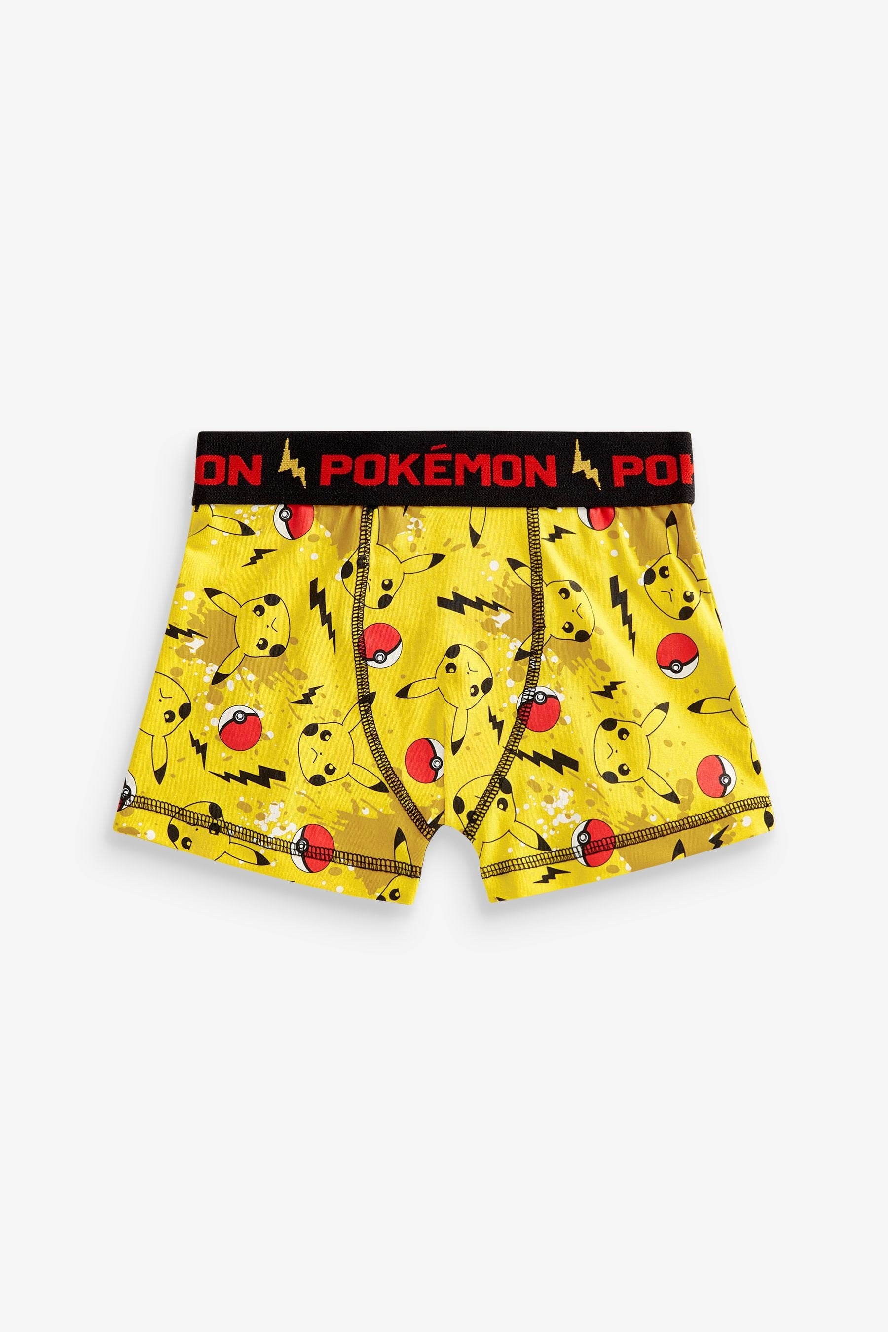 Yellow Pok?©mon Trunks 3 Pack (5-12yrs)