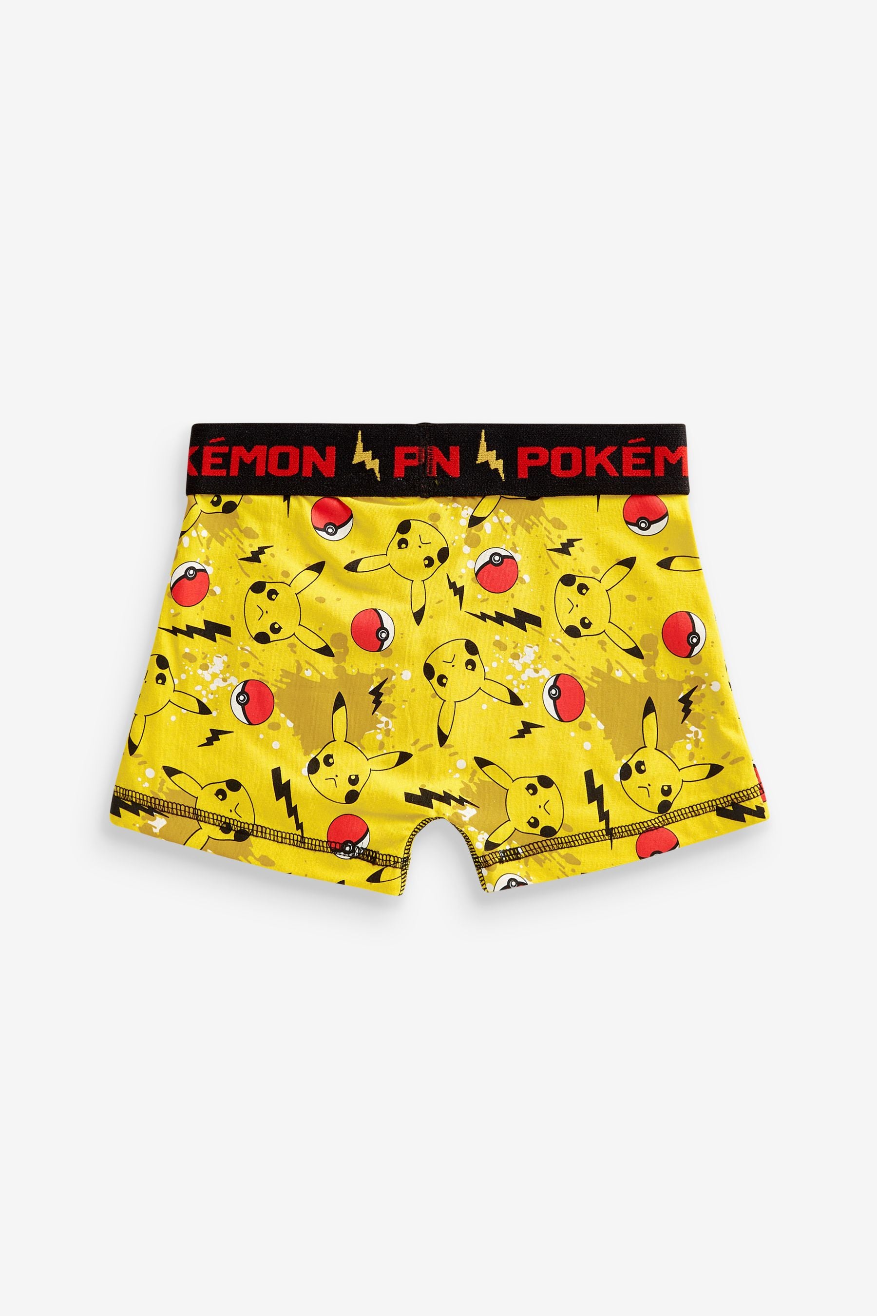 Yellow Pok?©mon Trunks 3 Pack (5-12yrs)