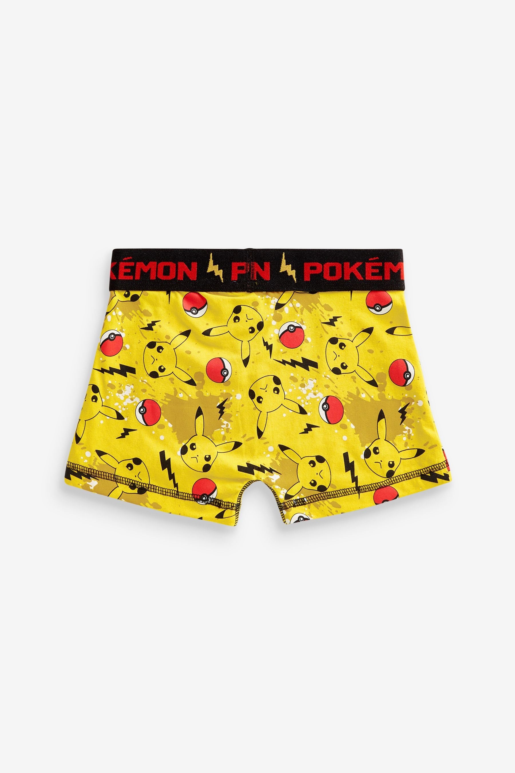 Yellow Pokémon Trunks 3 Pack (5-12yrs)