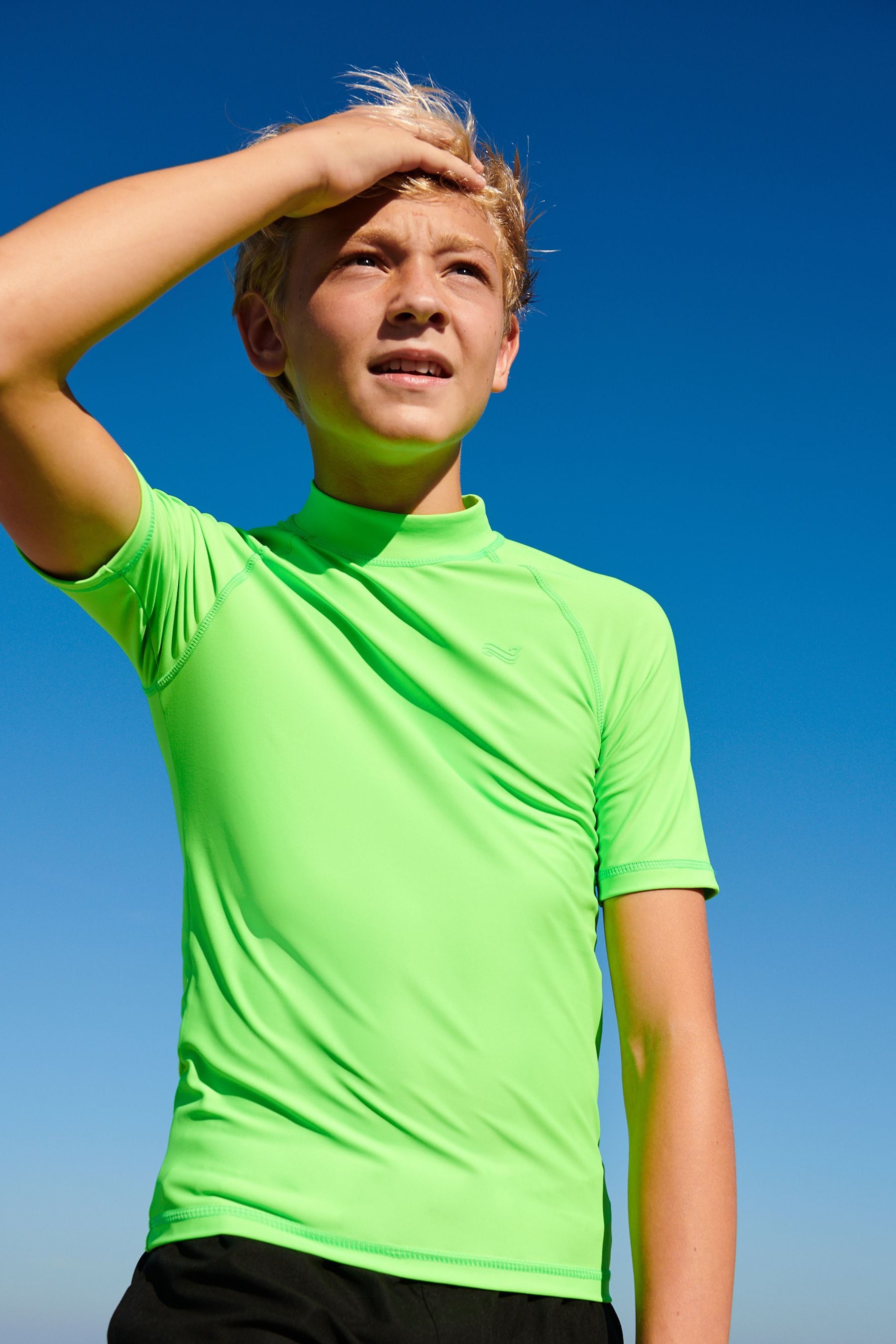 Green Short Sleeve Sunsafe Rash Vest (1.5-16yrs)