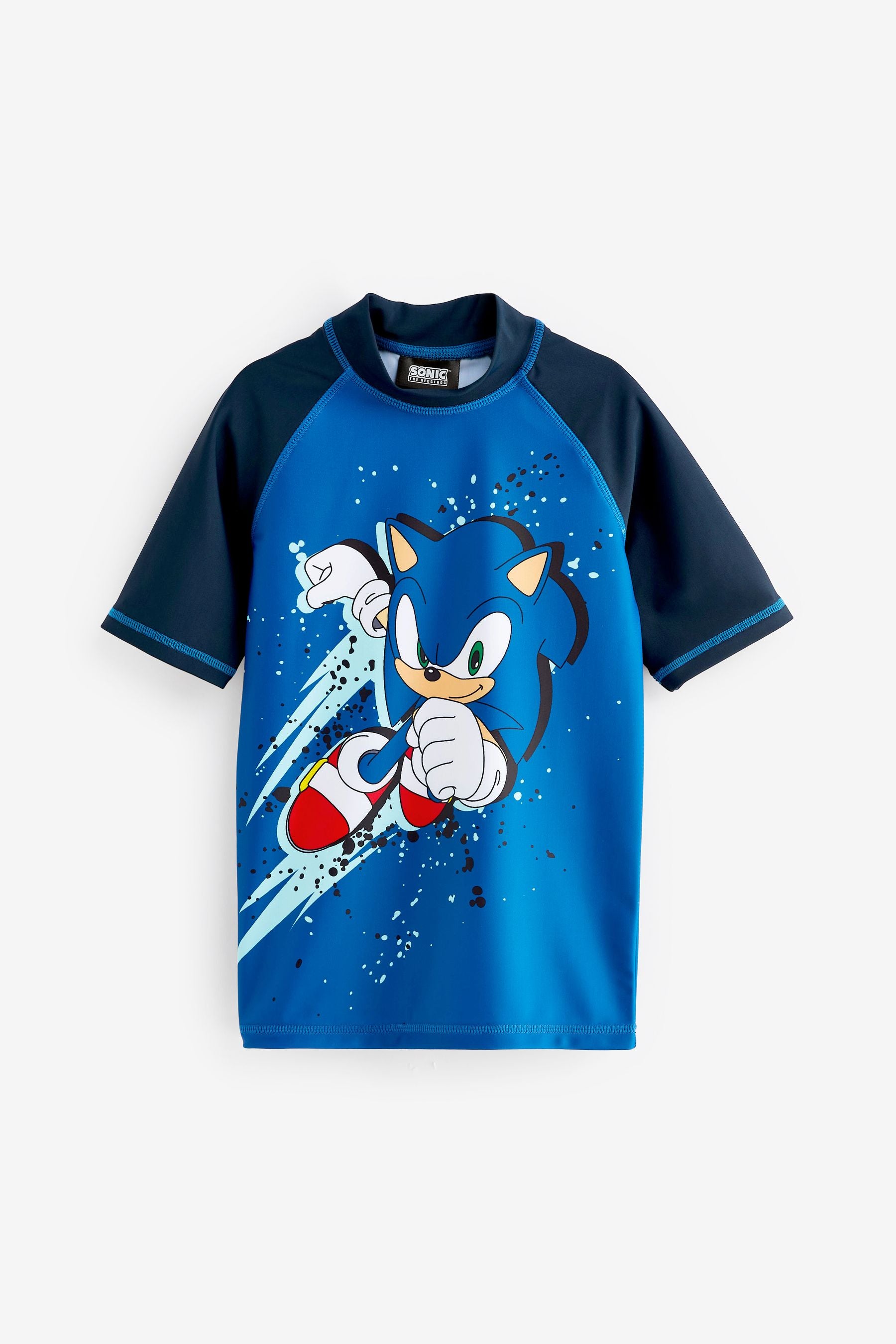 Blue Sonic Rash Vest (3-16yrs)