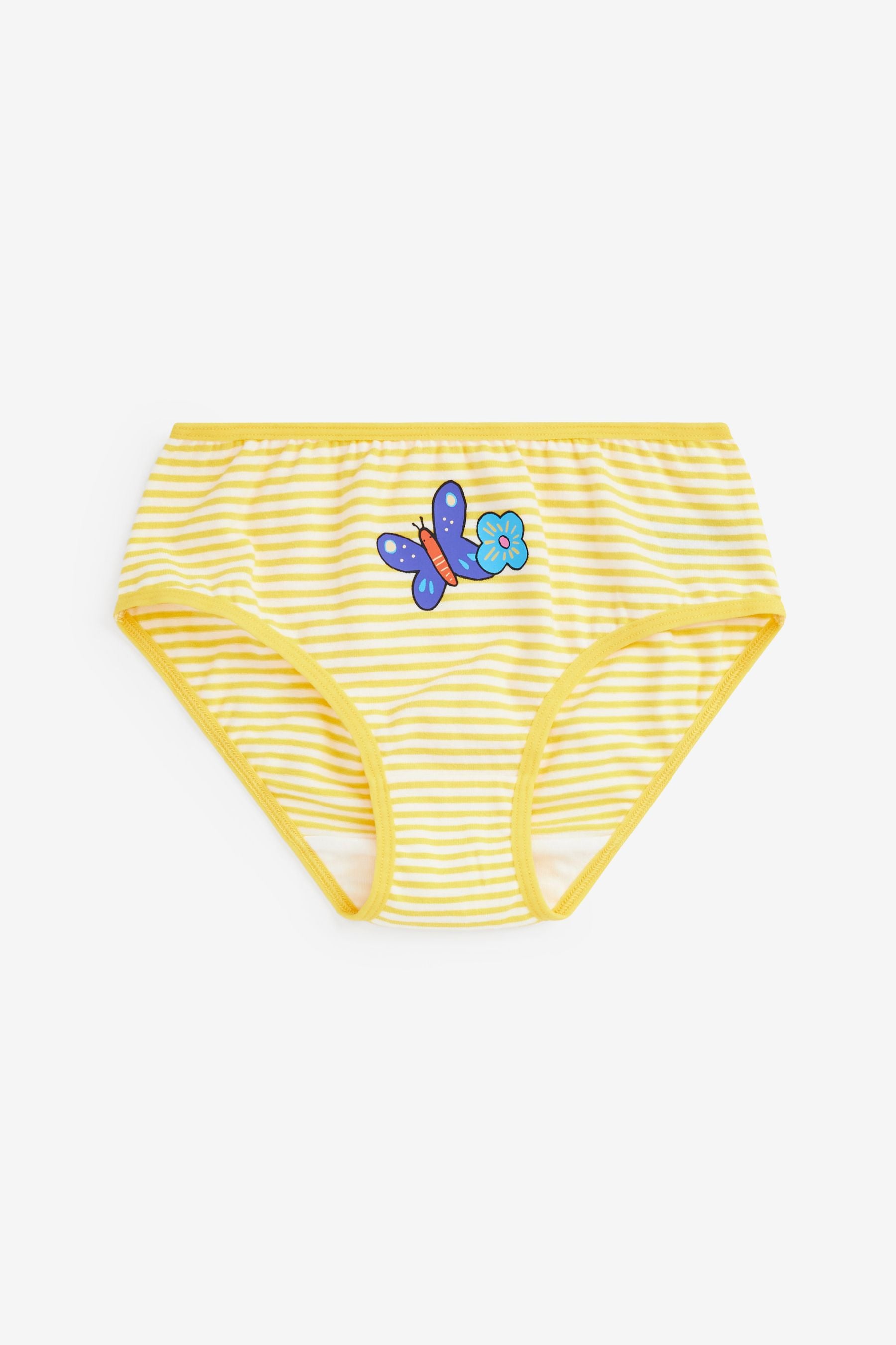 Blue/Pink/Yellow Character Briefs 5 Pack (1.5-16yrs)