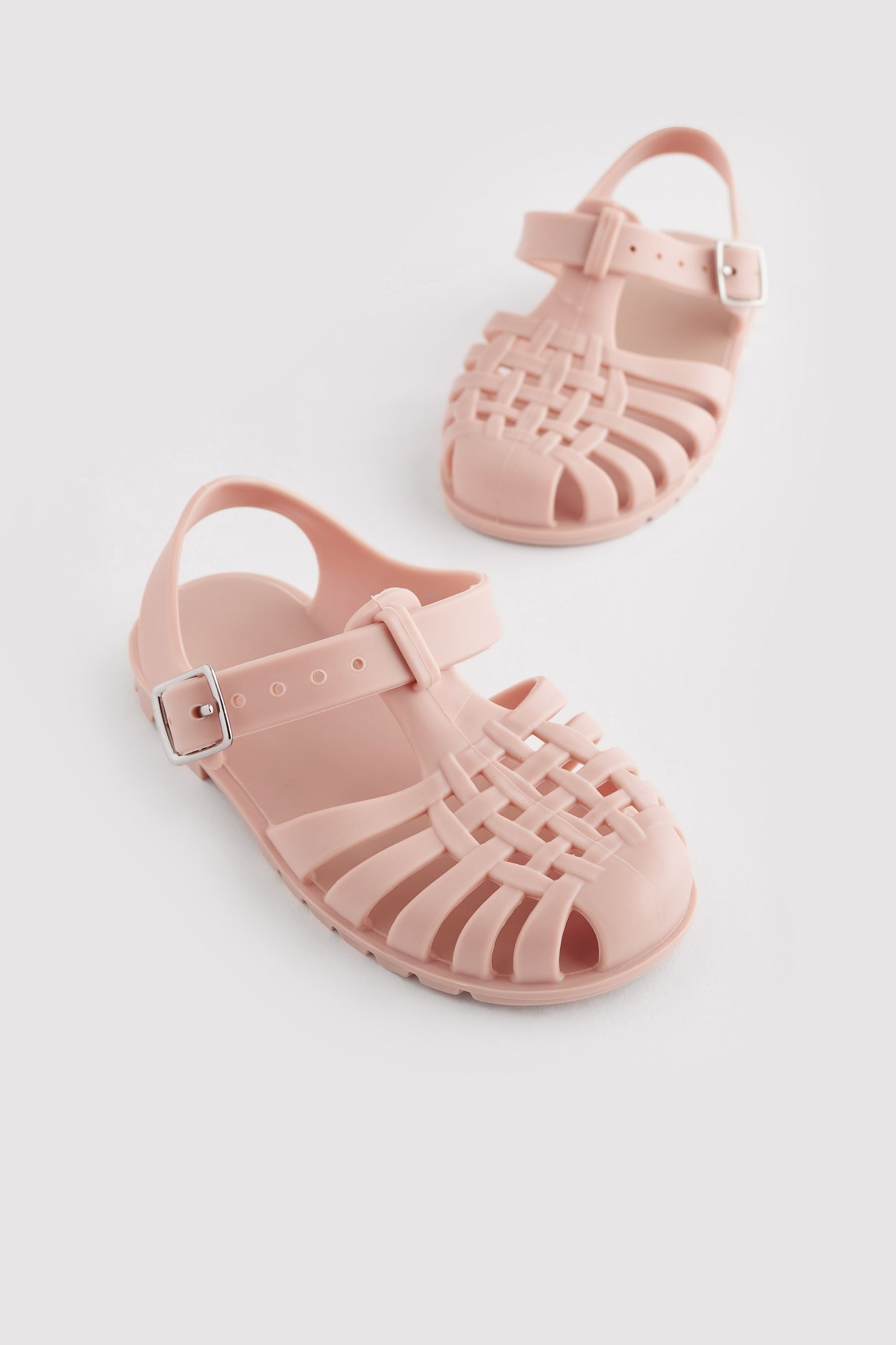 Pink Jelly Fisherman Sandals