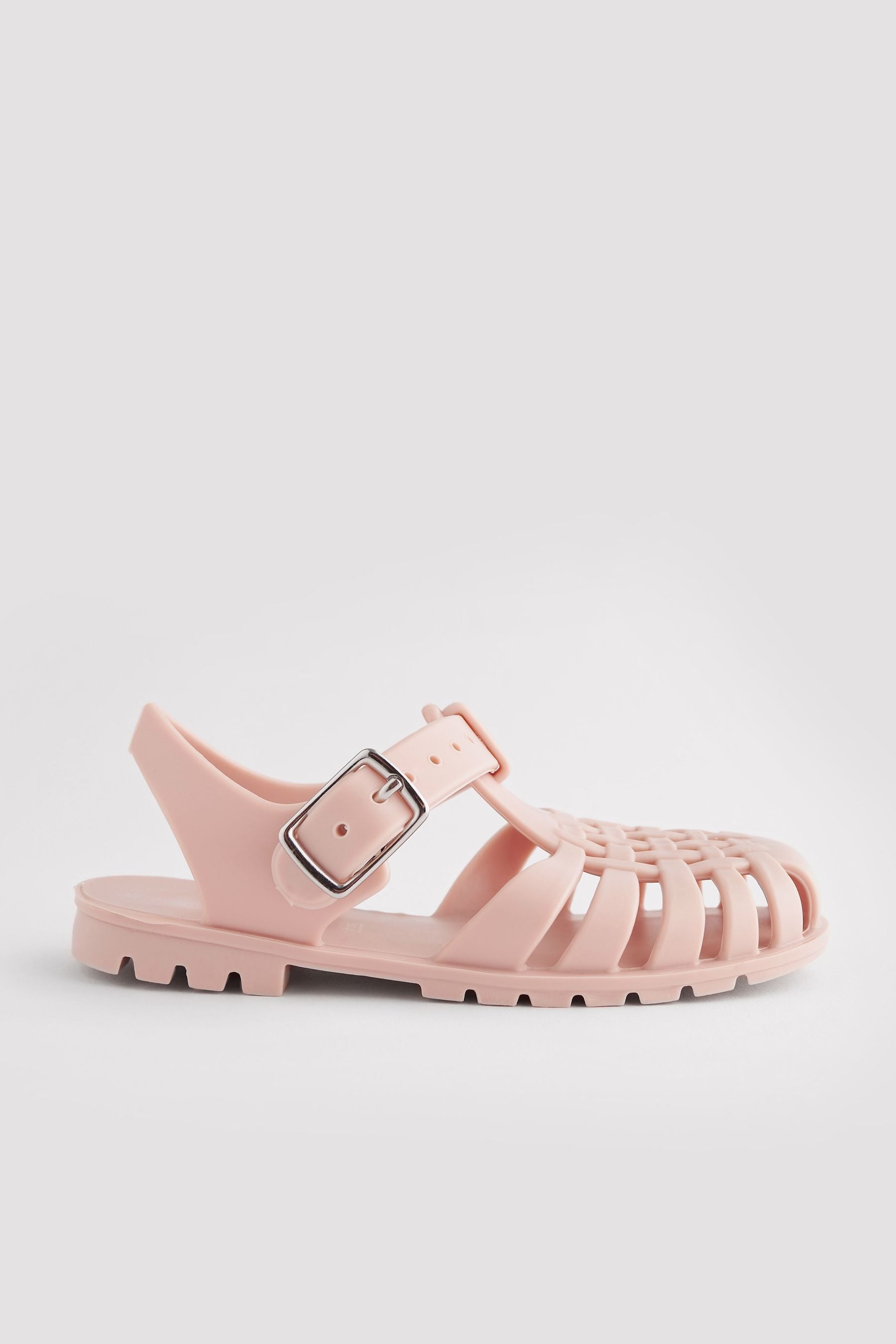 Pink Jelly Fisherman Sandals