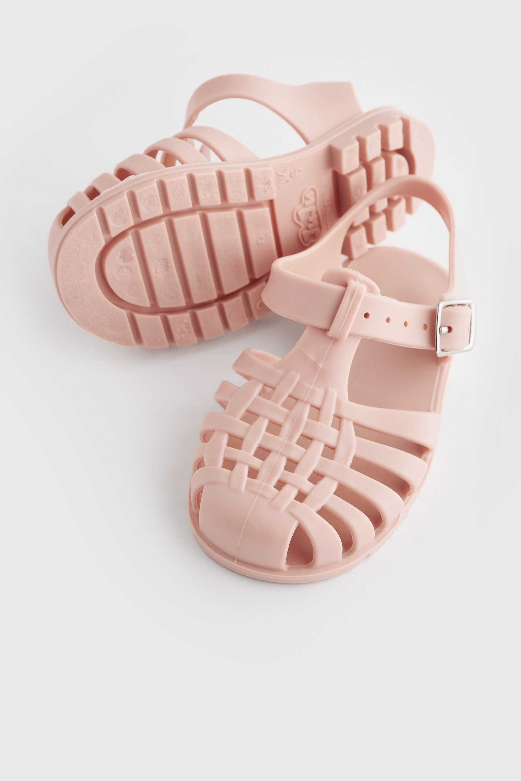 Pink Jelly Fisherman Sandals