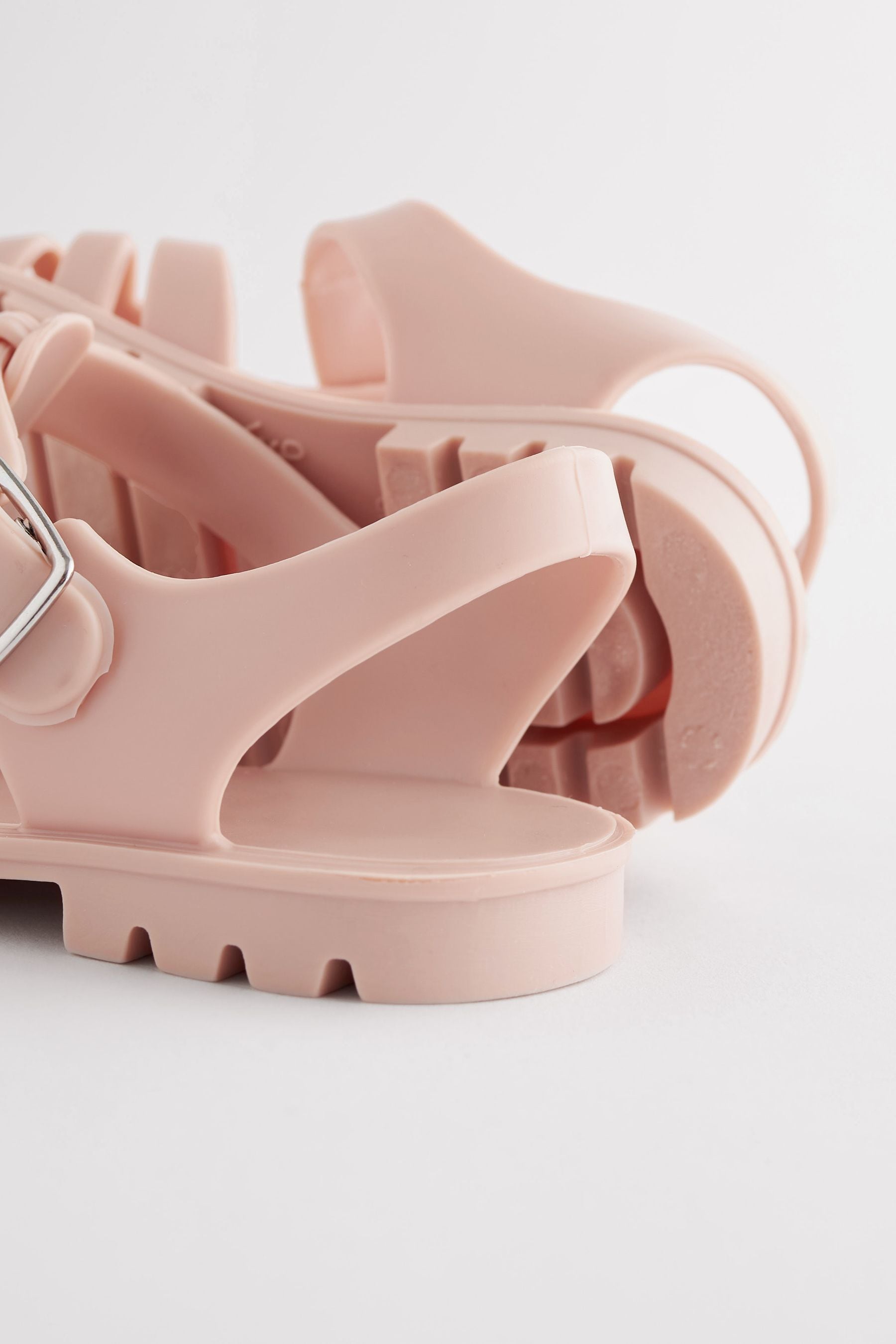 Pink Jelly Fisherman Sandals