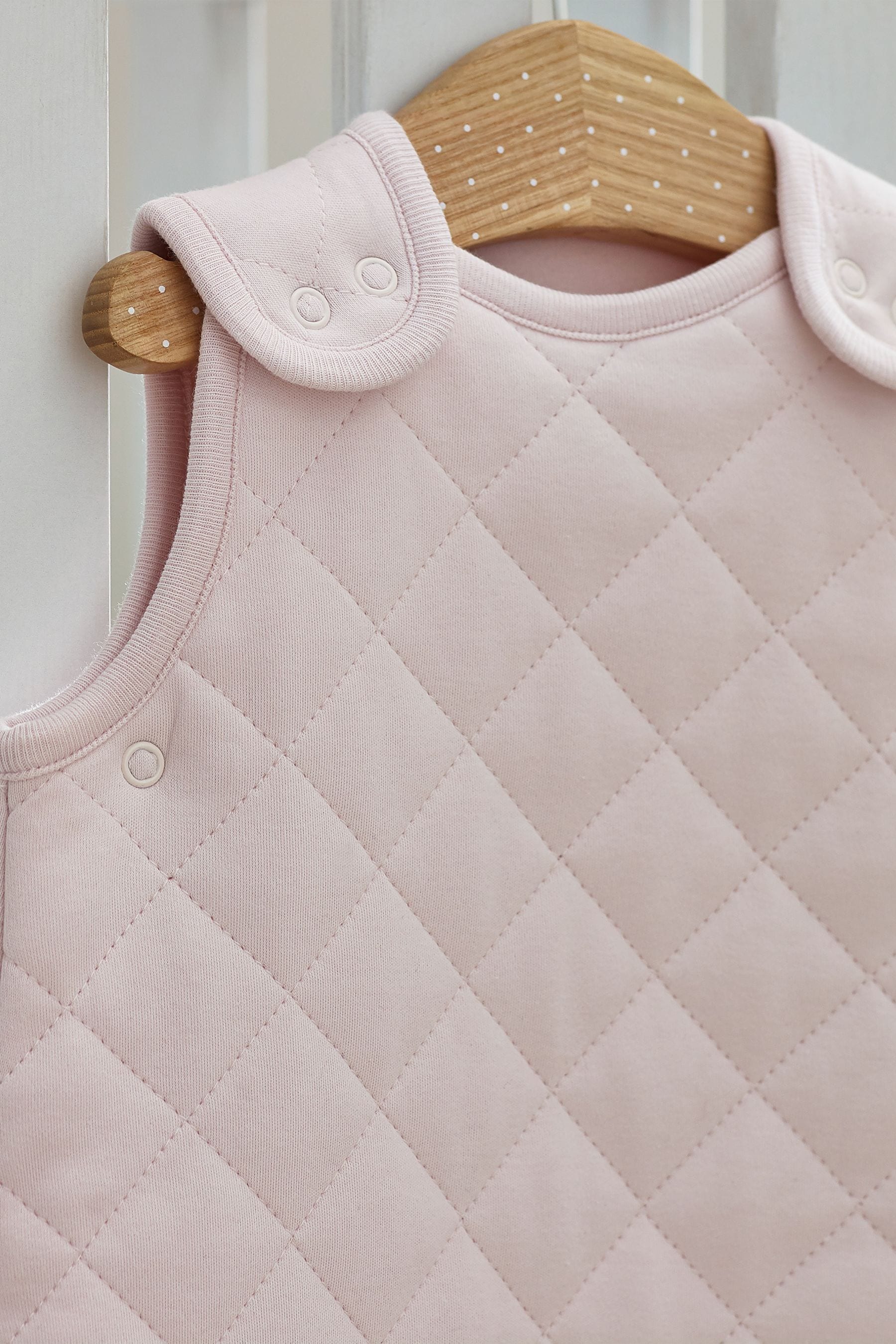 Pink Quilted Baby 2.5 Tog 100% Cotton Sleep Bag