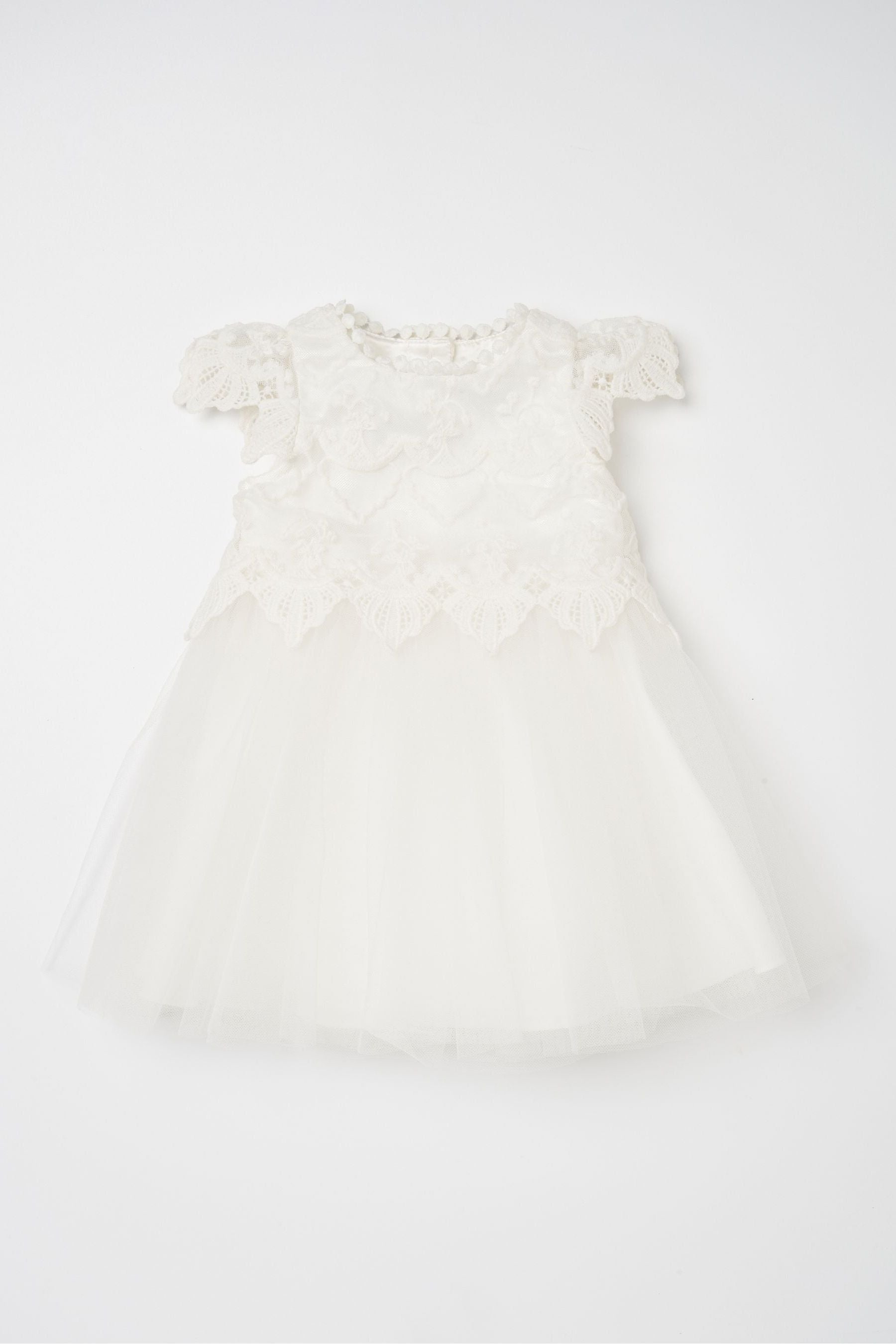 Angel & Rocket White Lace Bodice Baby Dress