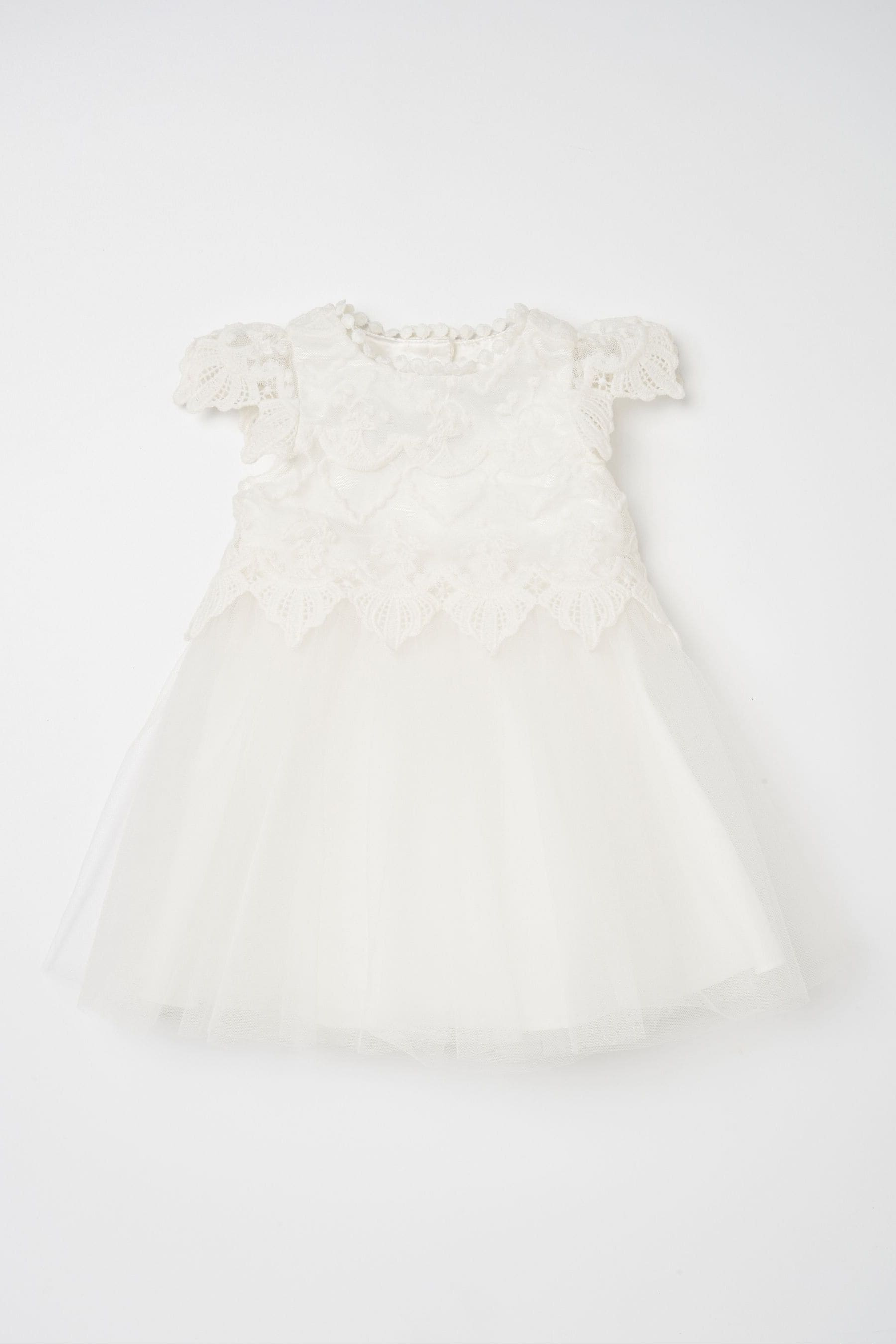 Angel & Rocket White Lace Bodice Baby Dress