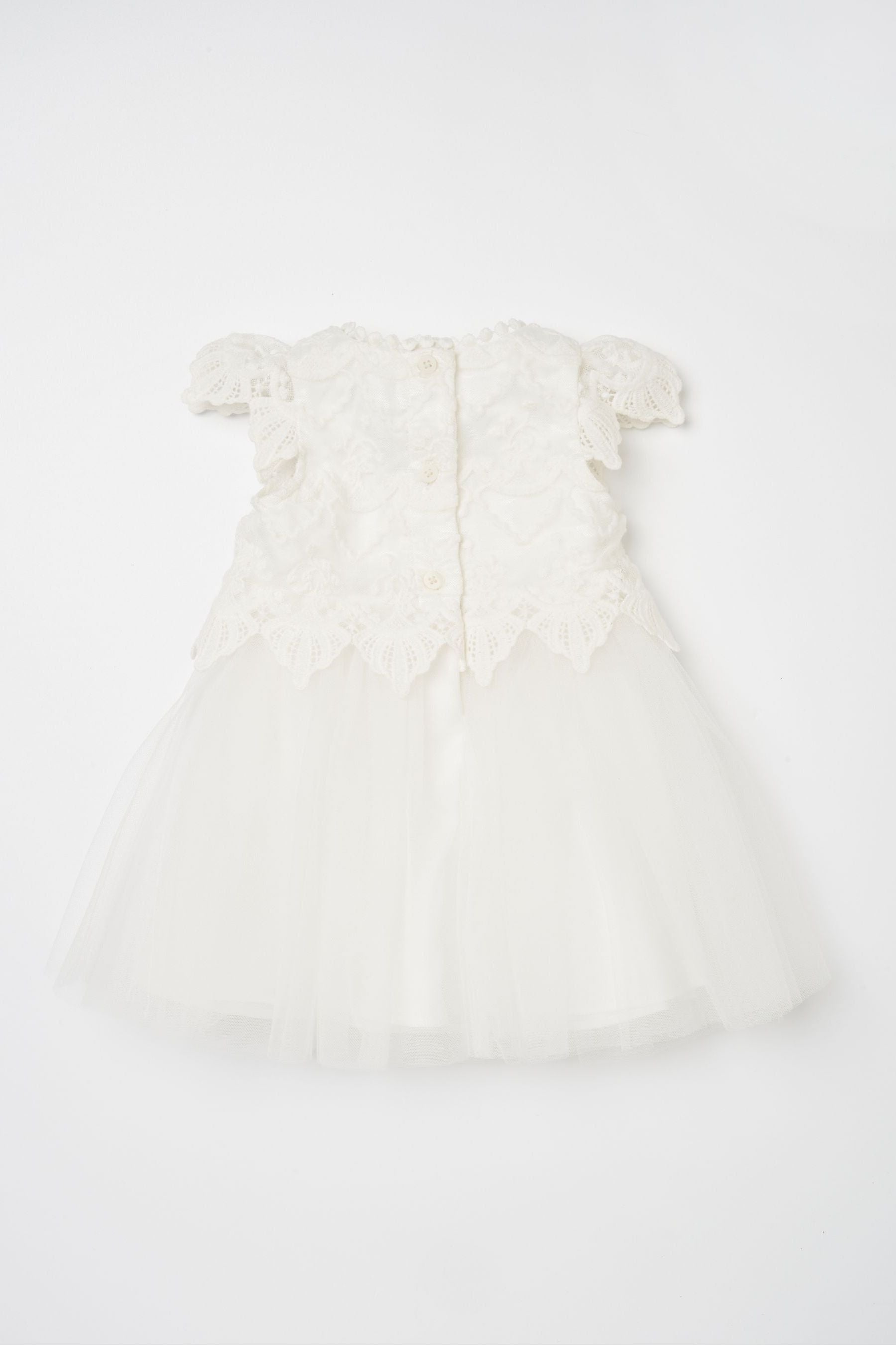 Angel & Rocket White Lace Bodice Baby Dress