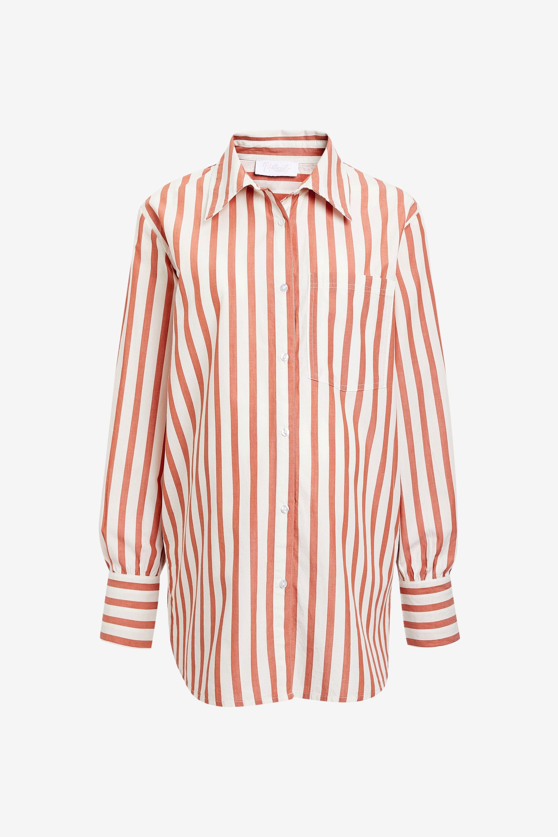 Stripe Maternity/Nursing Button Down Shirt