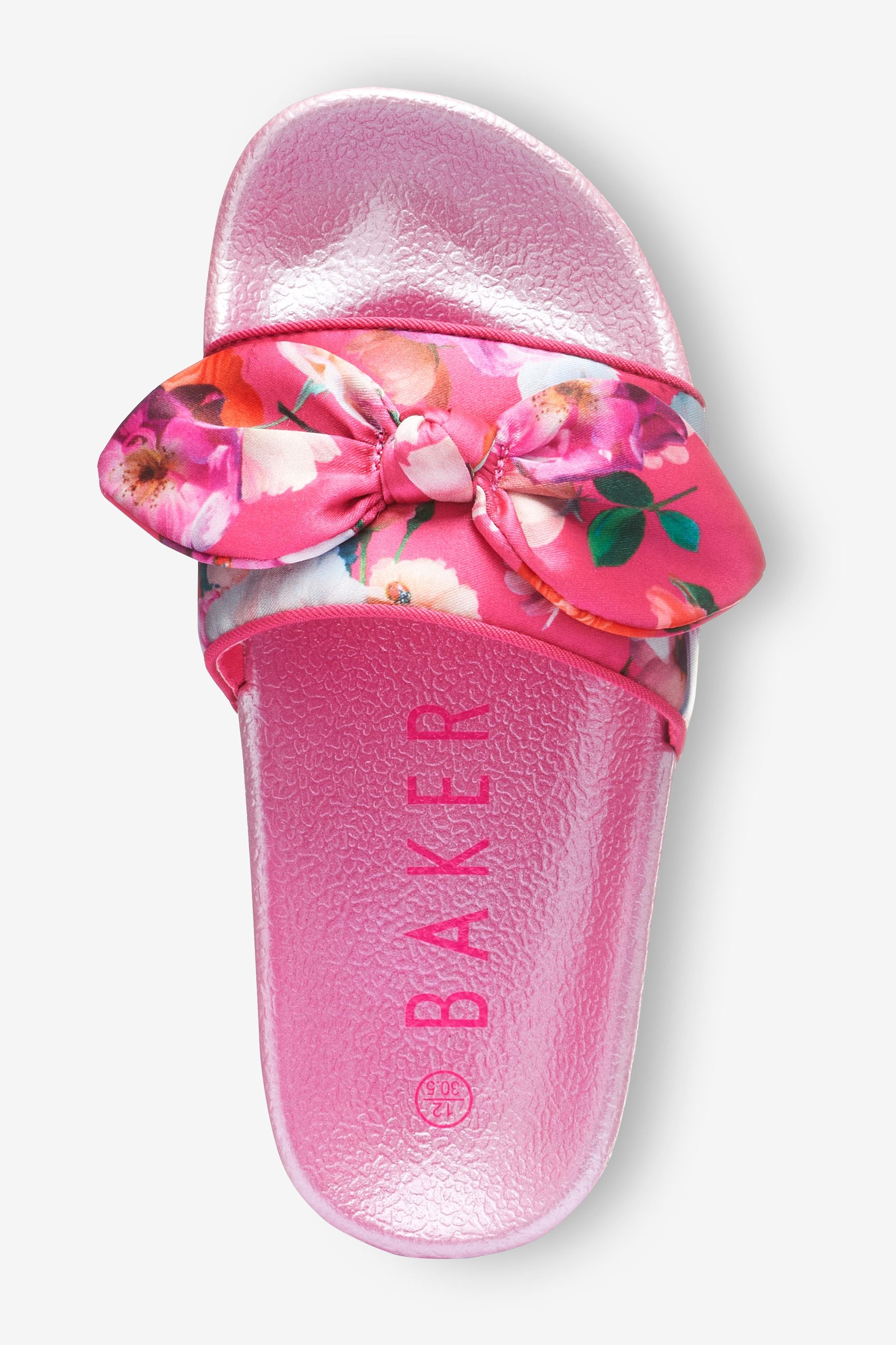 Baker by Ted Baker Pink Satin Bow Sliders