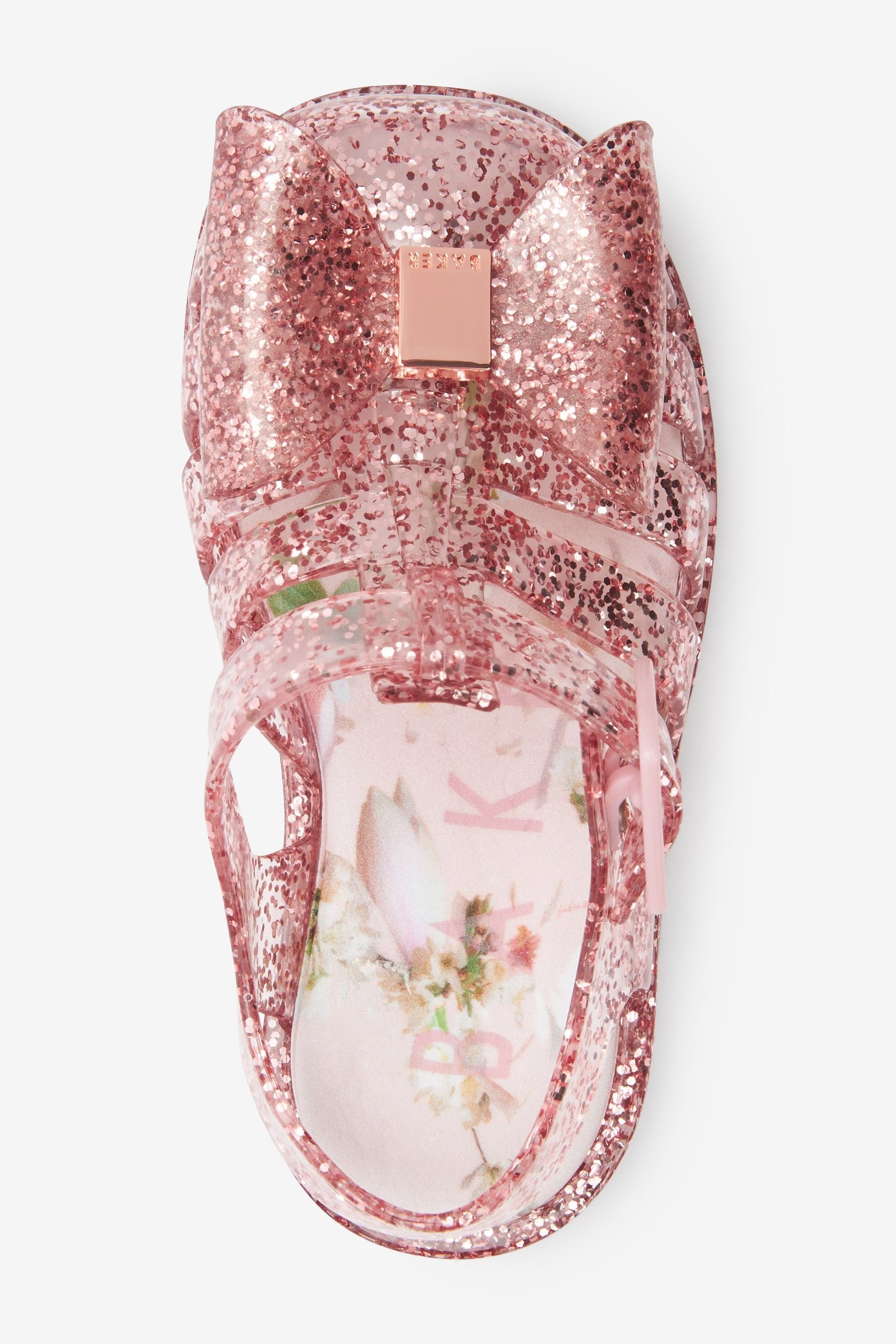 Baker by Ted Baker Pink Glitter Jelly Shoes