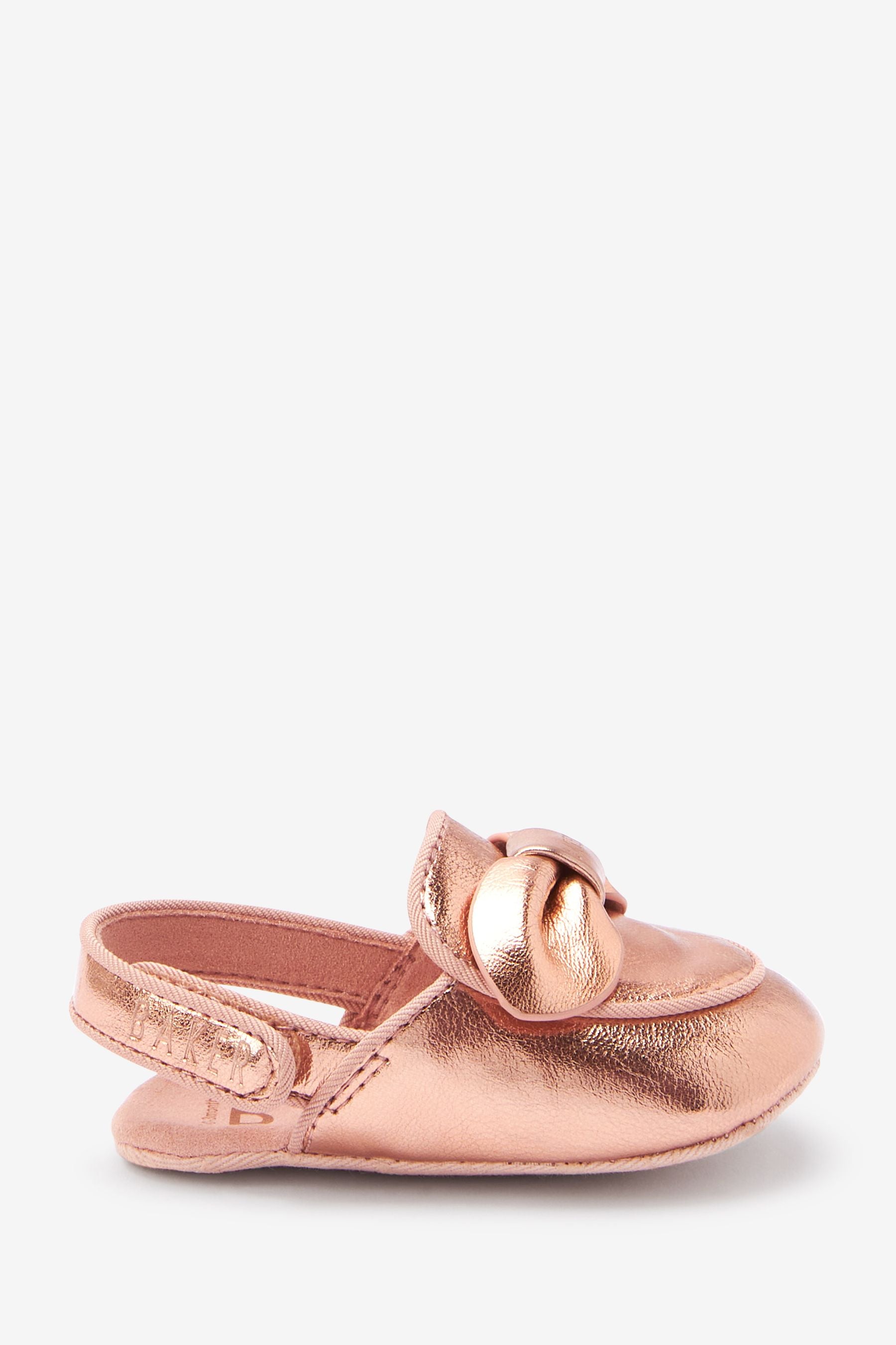 Baker by Ted Baker Rose Gold Loafer Bow Padders