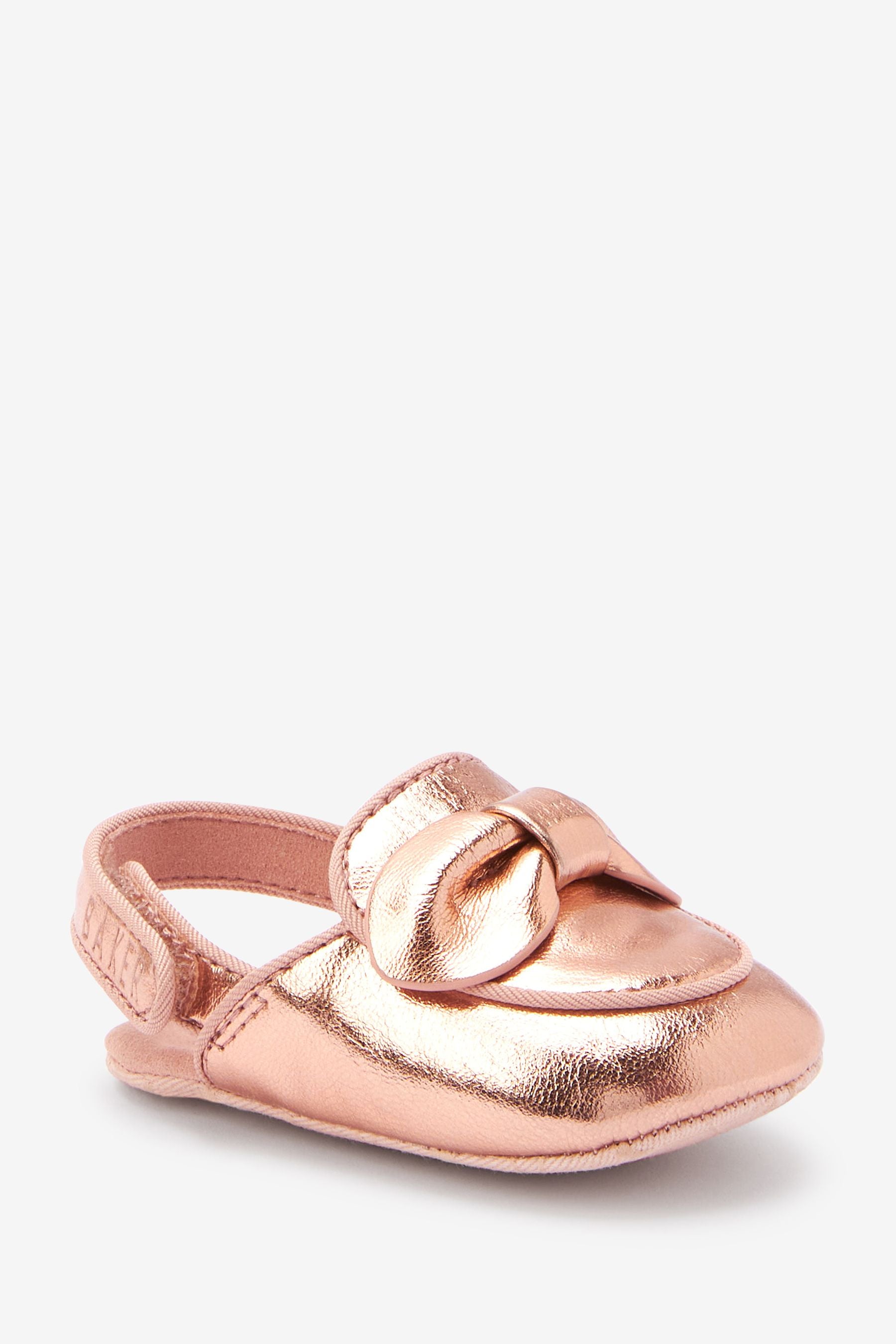 Baker by Ted Baker Rose Gold Loafer Bow Padders