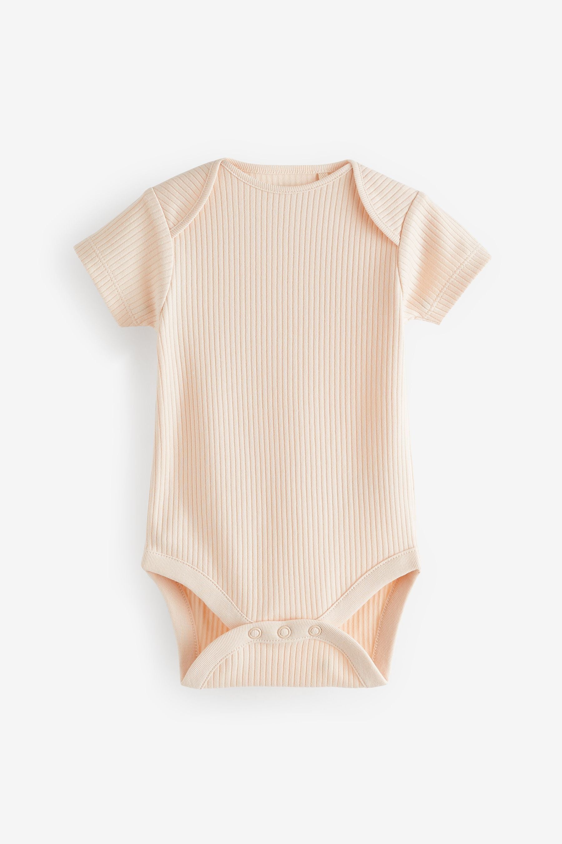 Muted Neutrals Baby Rib Bodysuits 5 Pack