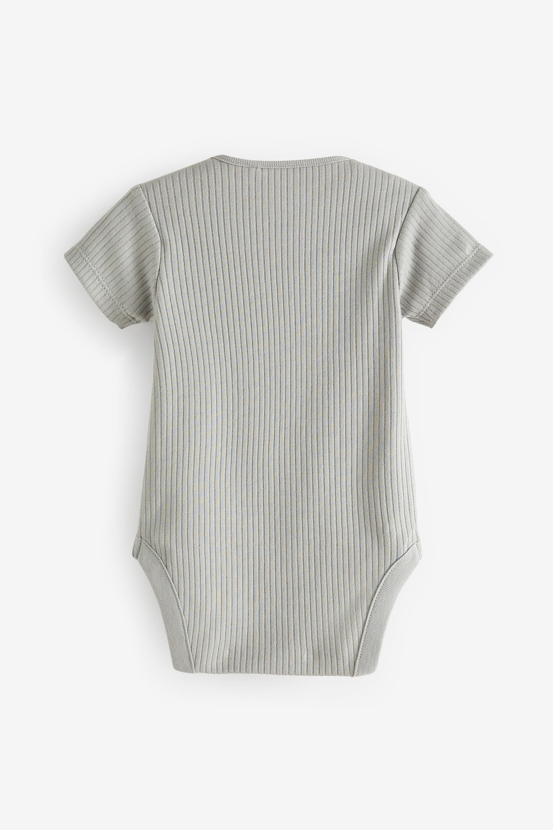 Muted Neutrals Baby Rib Bodysuits 5 Pack