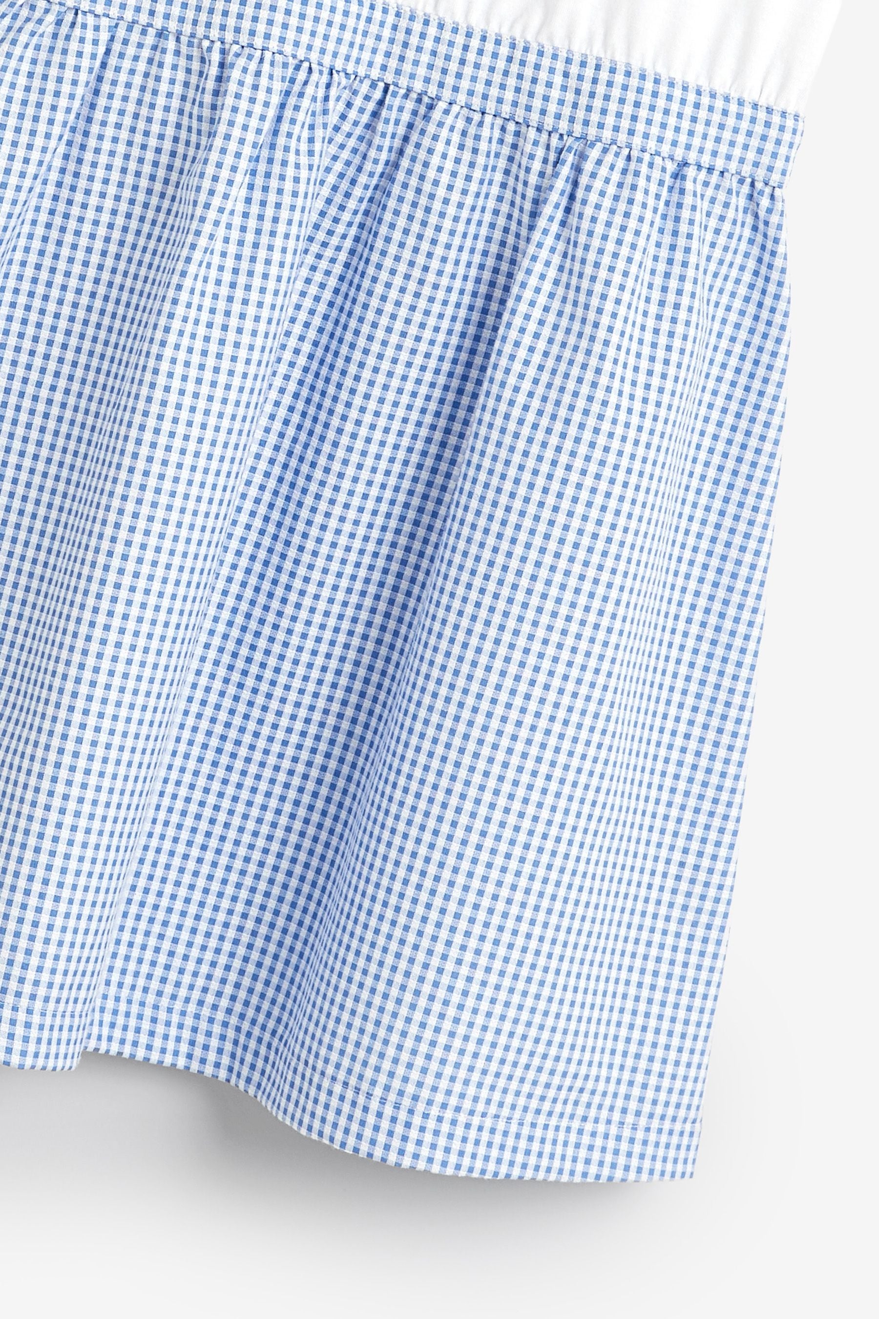 Blue School Gingham Skirt Dress (3-14yrs)