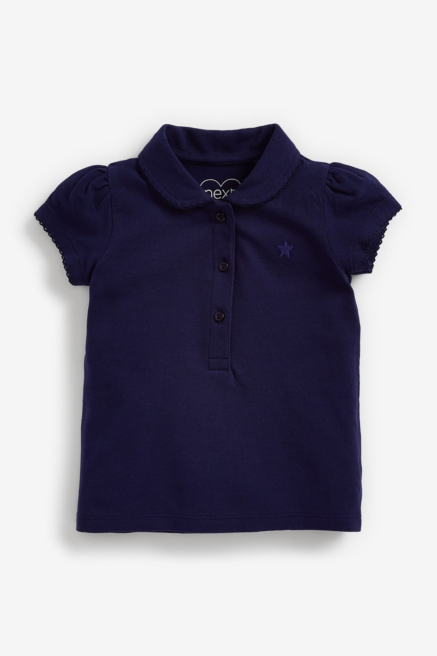 Pink/Navy/White 3 Pack Polo Tops (3mths-7yrs)