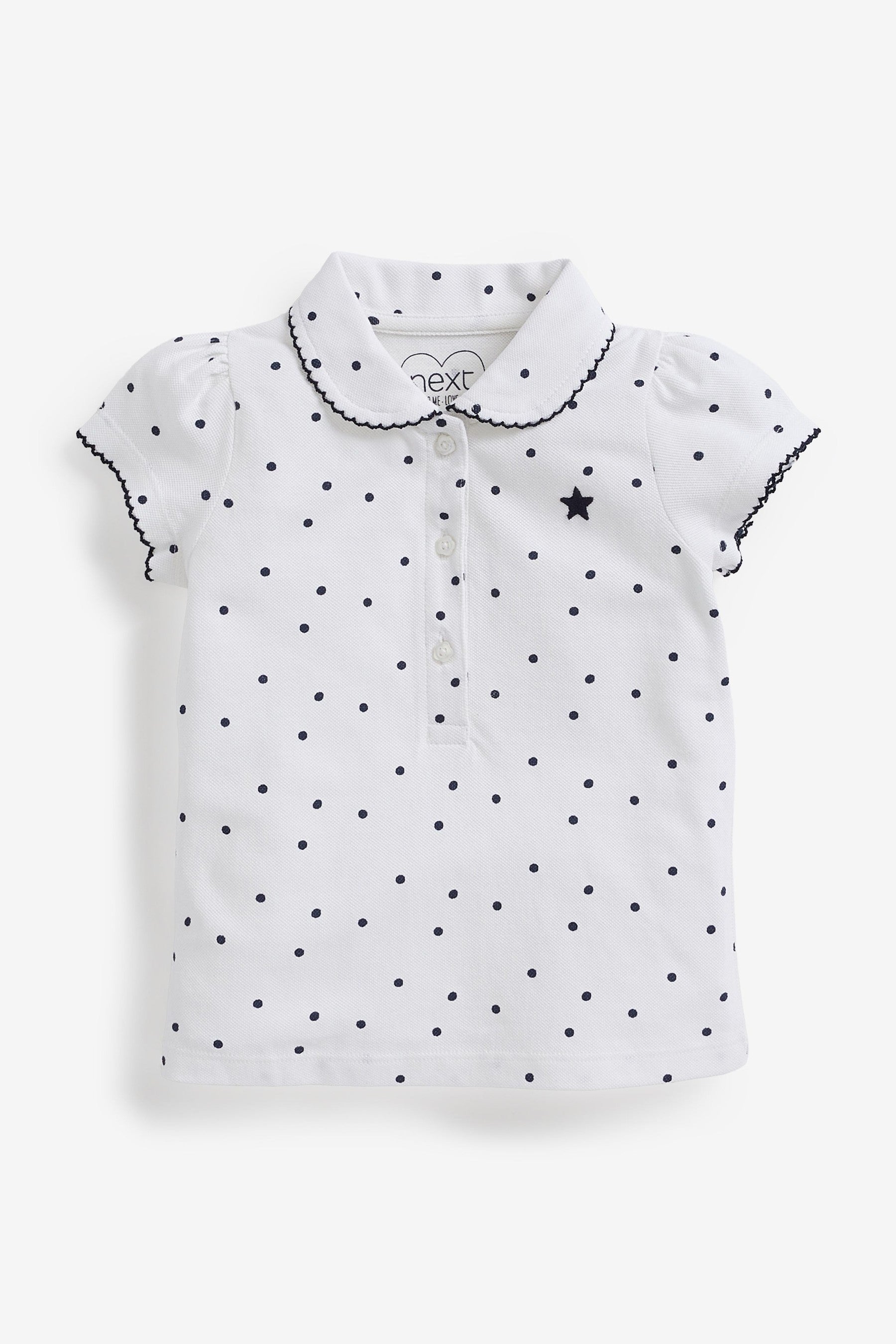 Pink/Navy/White 3 Pack Polo Tops (3mths-7yrs)