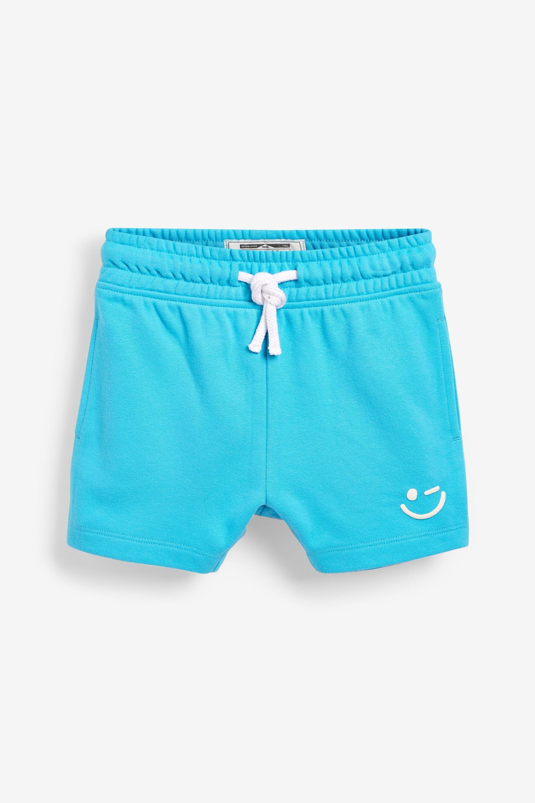 Teal Blue Shorts Logo Zip Through Hoodie (3mths-7yrs)